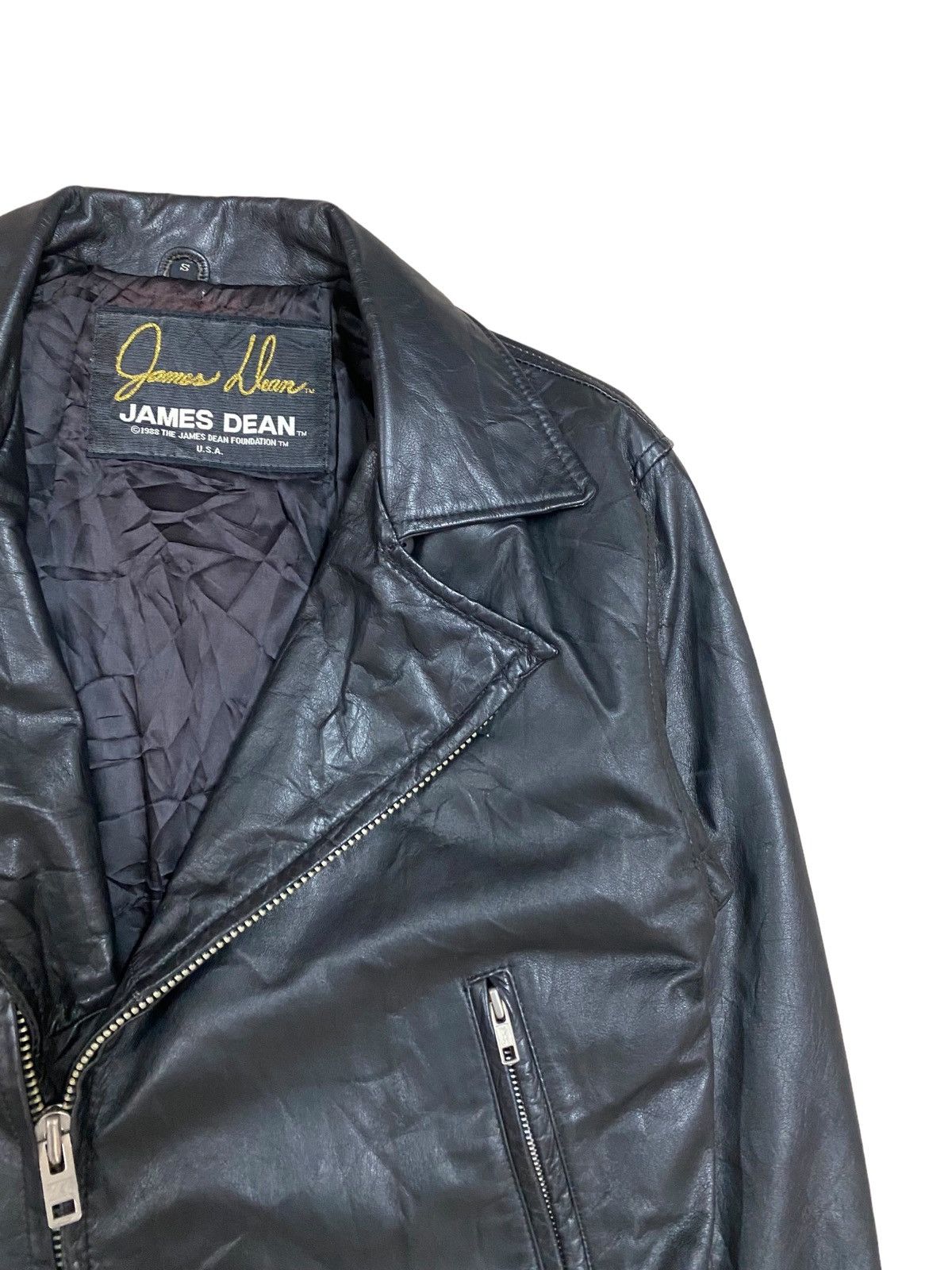 Schott × Vintage Vtg🌑James Dean Faudation Schott Bros Bikers Leather Jacket Size US S / EU 44-46 / 1 - 6 Thumbnail