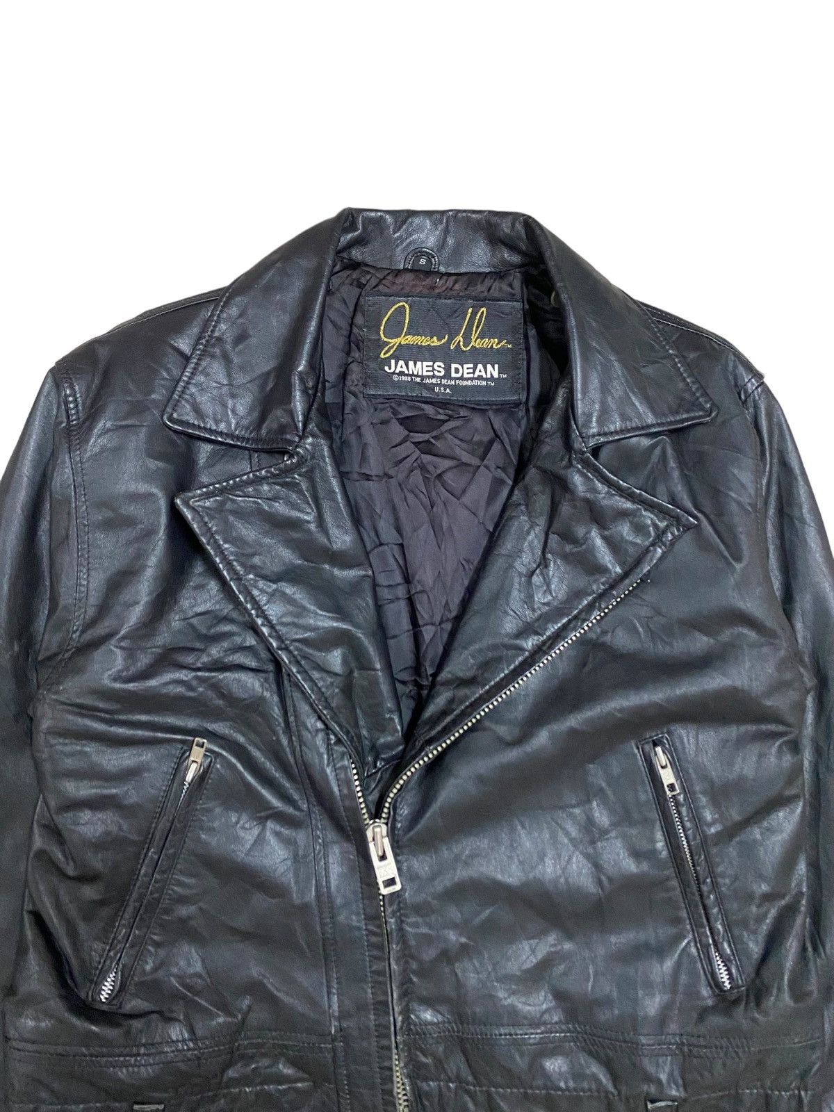 Schott × Vintage Vtg🌑James Dean Faudation Schott Bros Bikers Leather Jacket Size US S / EU 44-46 / 1 - 3 Thumbnail