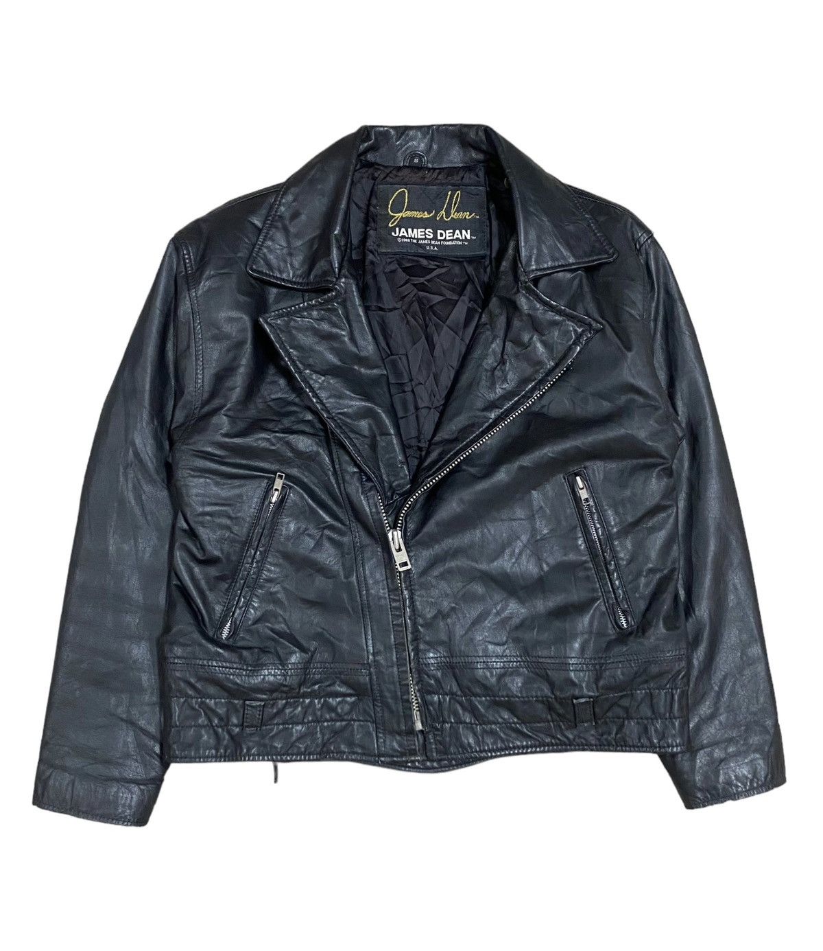 Schott × Vintage Vtg🌑James Dean Faudation Schott Bros Bikers Leather Jacket Size US S / EU 44-46 / 1 - 1 Thumbnail