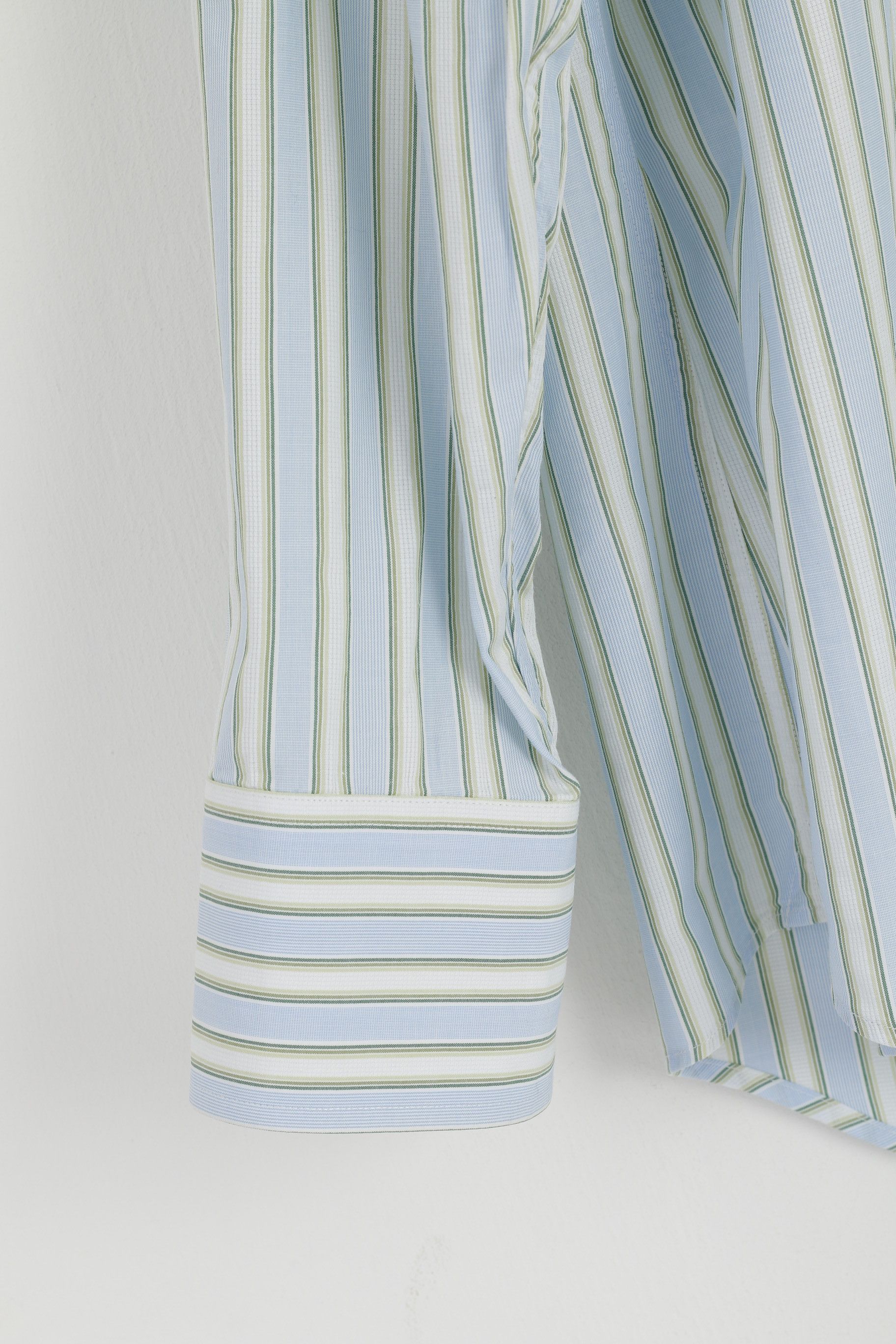 Merona Merona Men L Casual Shirt Blue Striped Cotton 0207 Size US L / EU 52-54 / 3 - 4 Thumbnail