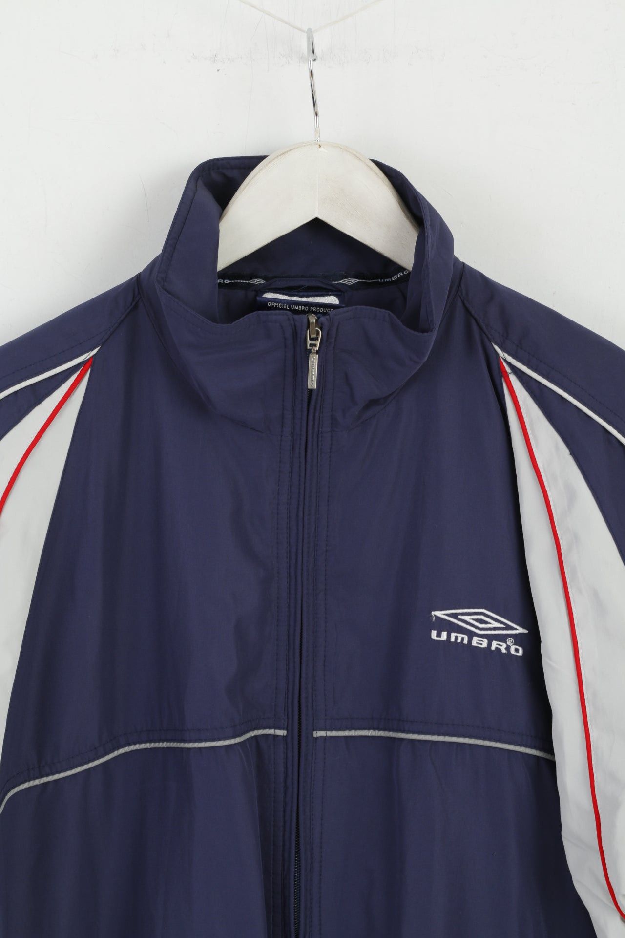 Umbro × Vintage Umbro Men S (M) Jacket Navy Mesh Lined Active Vintage 0214 Size US S / EU 44-46 / 1 - 2 Thumbnail