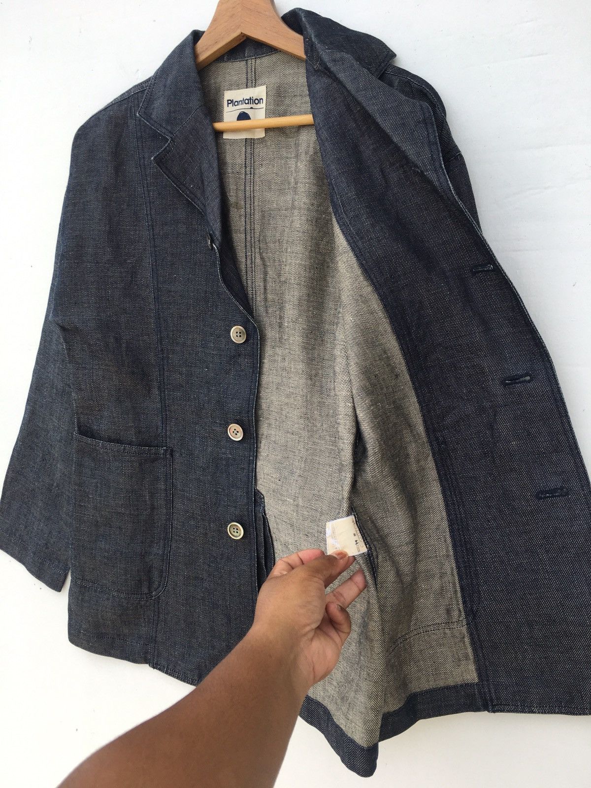 Issey Miyake Vintage Issey Miyake Plantation Denim Jacket Size US M / EU 48-50 / 2 - 7 Thumbnail