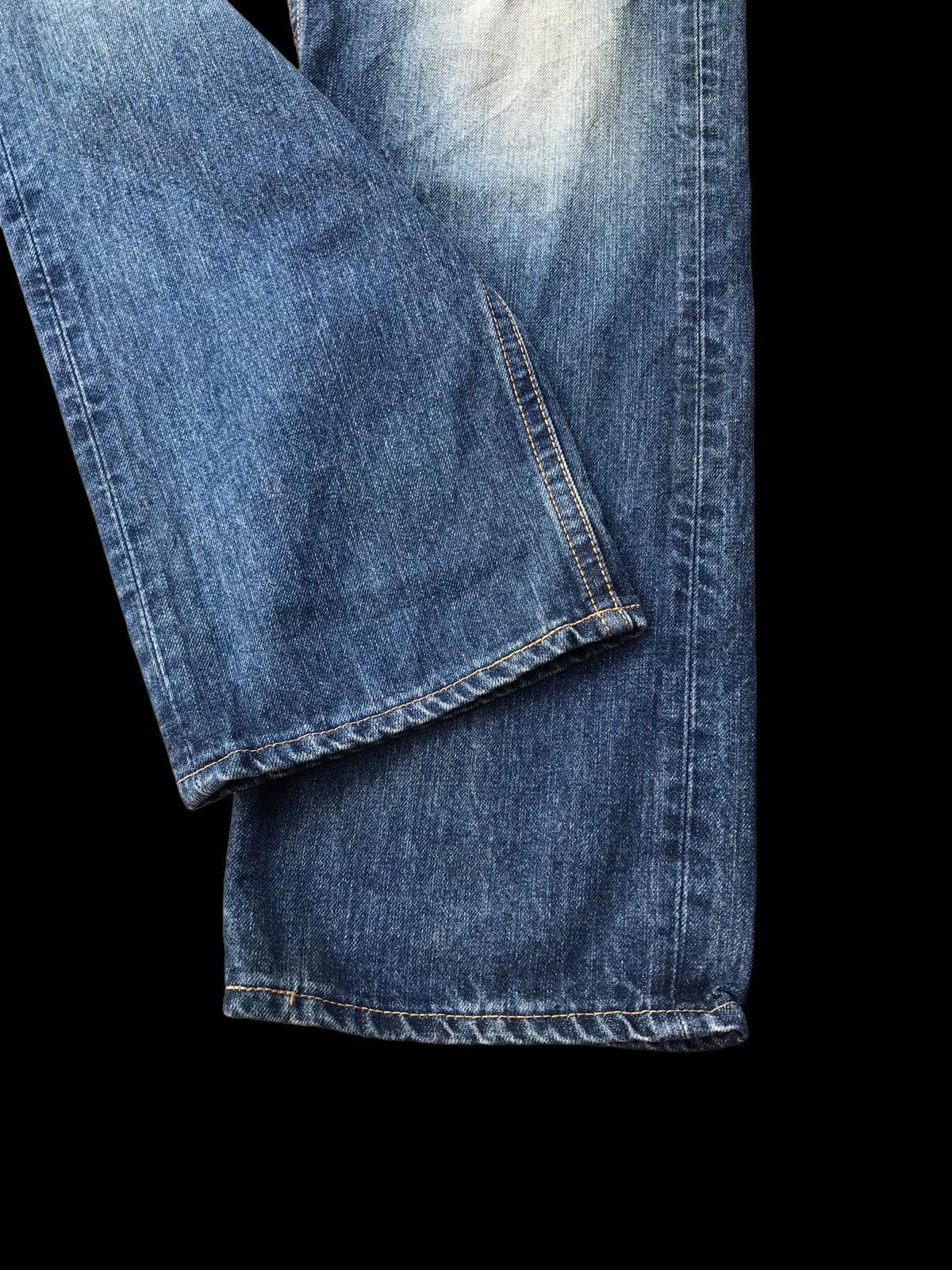 Edwin × If Six Was Nine FADED💥Edwin XV Washed Blue Denim Jeans Pants Size US 35 - 3 Thumbnail