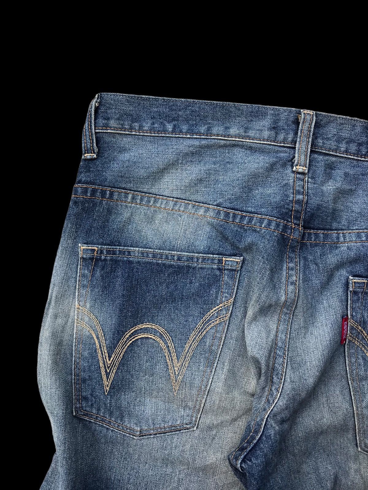 Edwin × If Six Was Nine FADED💥Edwin XV Washed Blue Denim Jeans Pants Size US 35 - 11 Thumbnail