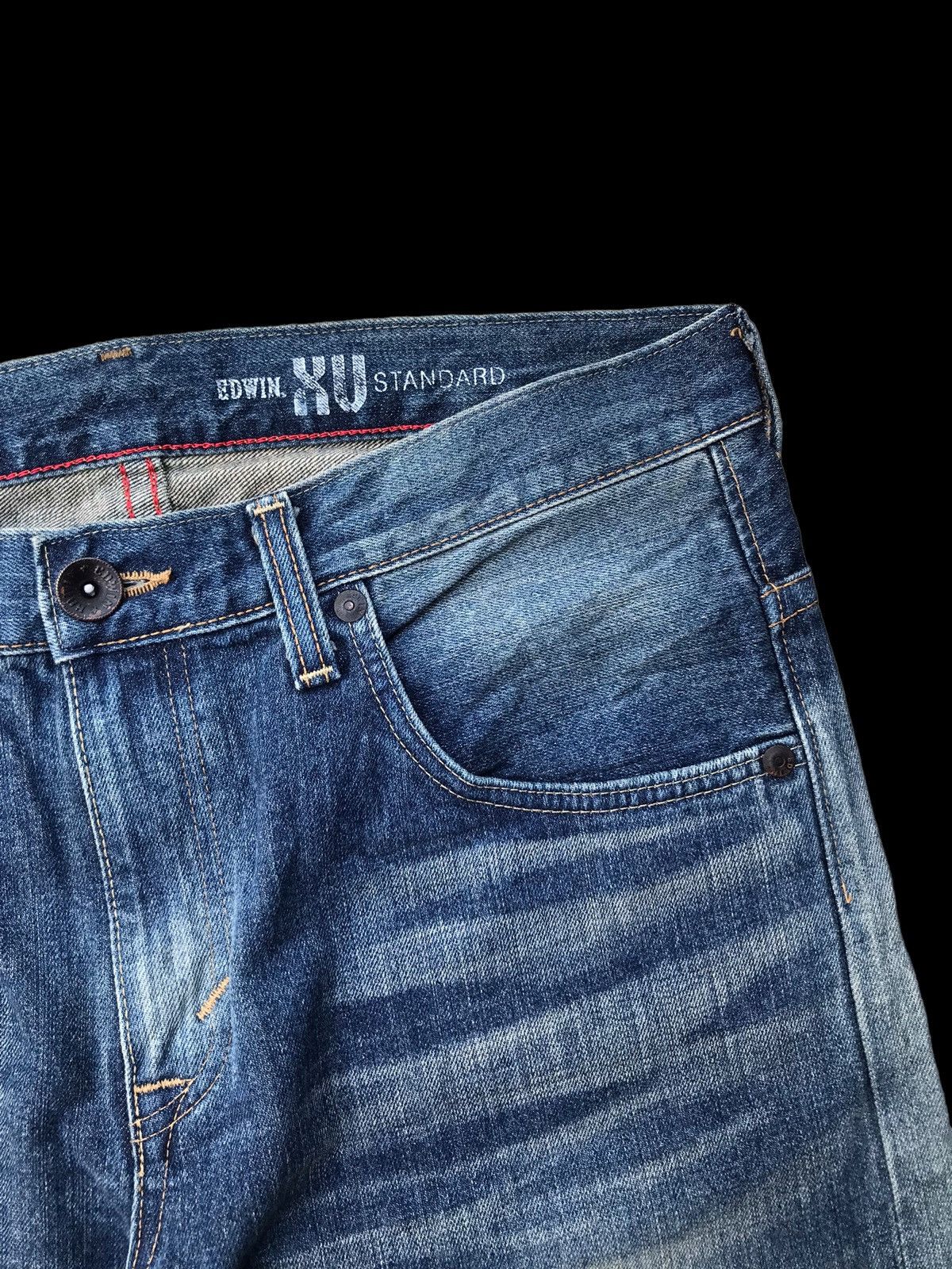 Edwin × If Six Was Nine FADED💥Edwin XV Washed Blue Denim Jeans Pants Size US 35 - 6 Thumbnail