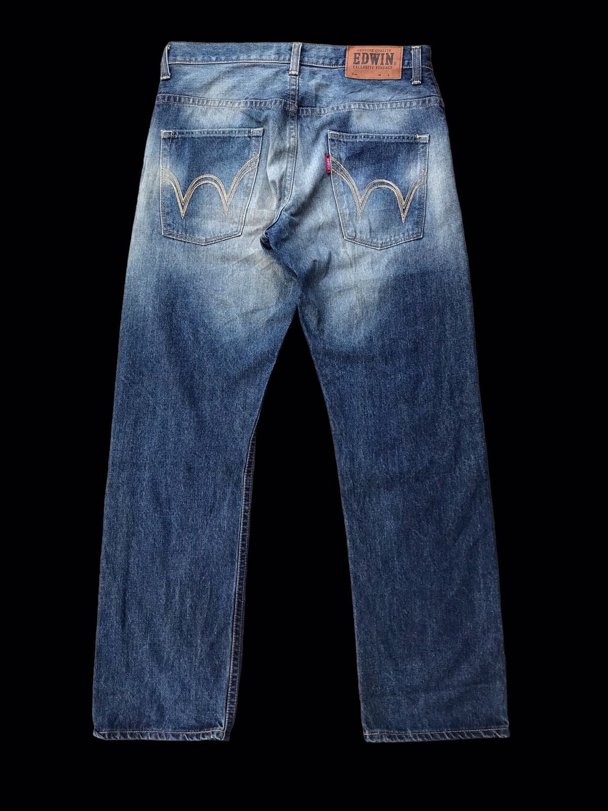 Edwin × If Six Was Nine FADED💥Edwin XV Washed Blue Denim Jeans Pants Size US 35 - 7 Thumbnail