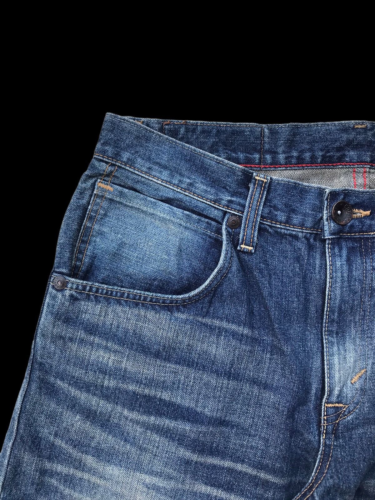 Edwin × If Six Was Nine FADED💥Edwin XV Washed Blue Denim Jeans Pants Size US 35 - 5 Thumbnail