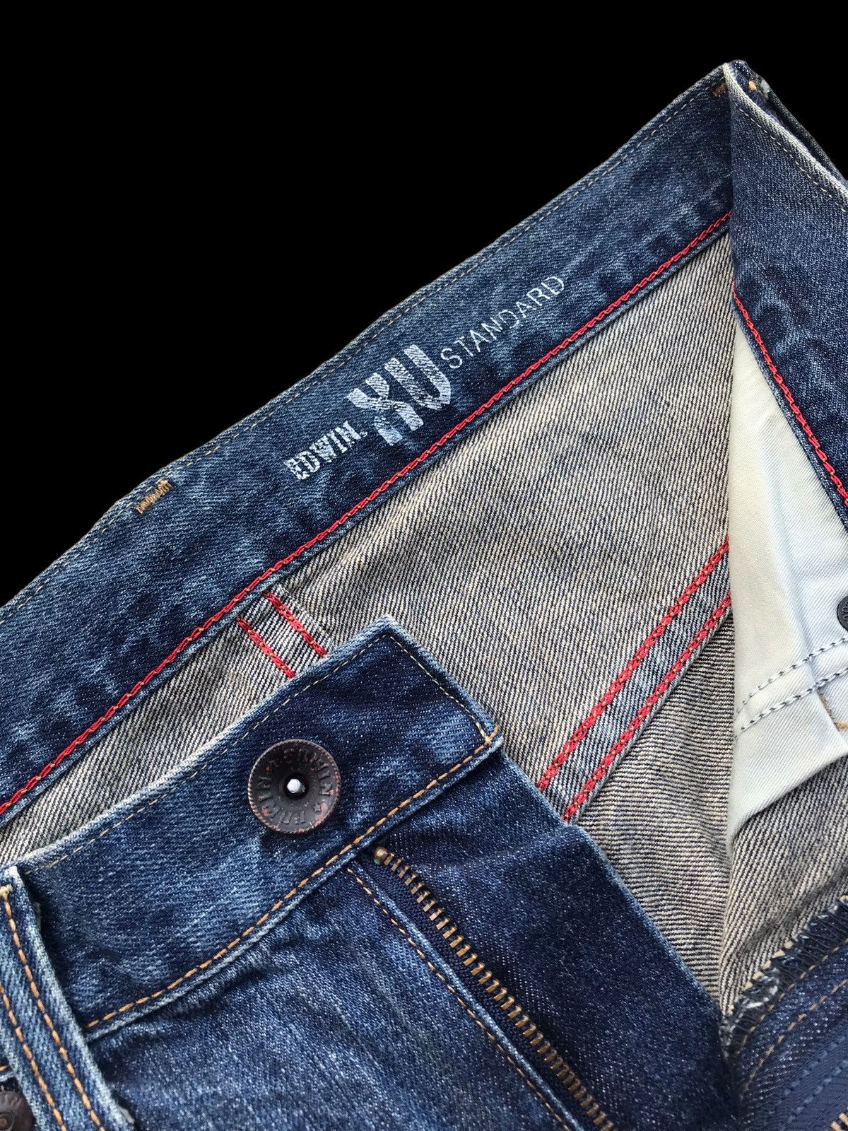 Edwin × If Six Was Nine FADED💥Edwin XV Washed Blue Denim Jeans Pants Size US 35 - 15 Thumbnail