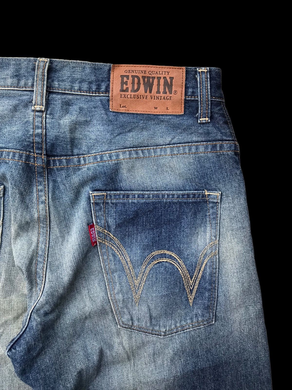Edwin × If Six Was Nine FADED💥Edwin XV Washed Blue Denim Jeans Pants Size US 35 - 12 Thumbnail