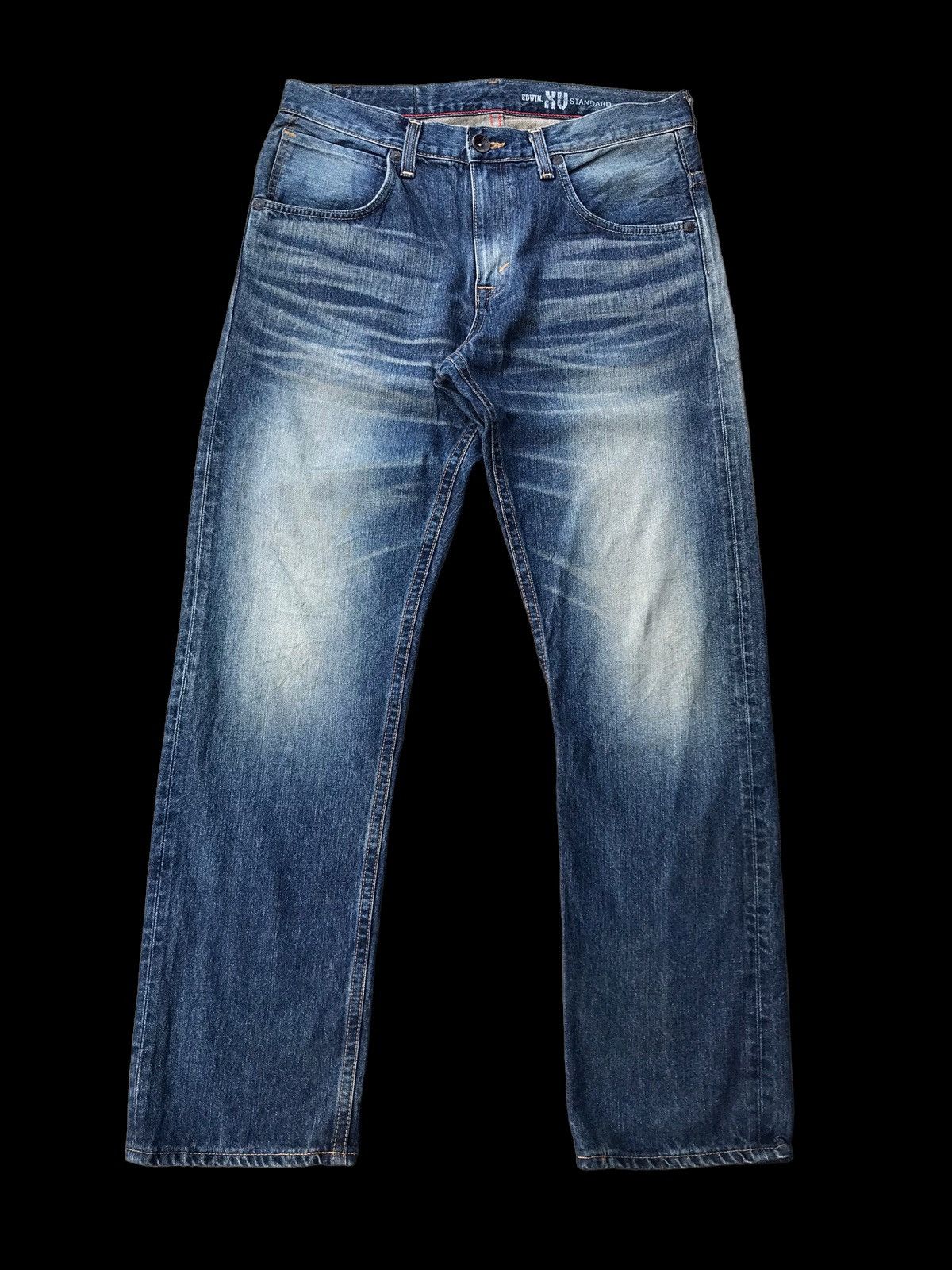 Edwin × If Six Was Nine FADED💥Edwin XV Washed Blue Denim Jeans Pants Size US 35 - 2 Thumbnail