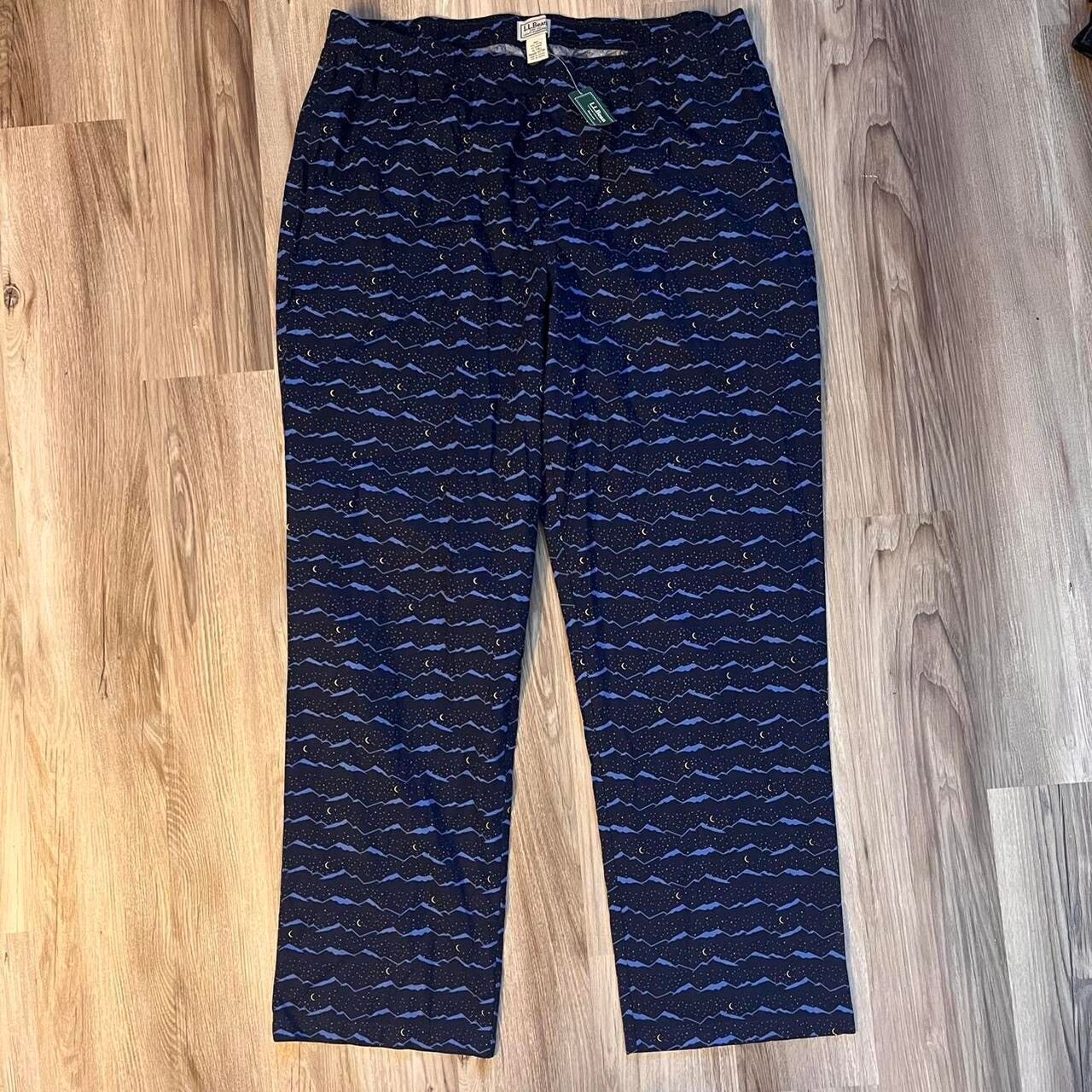 Vintage NWT L.L.Bean Mens Comfort Stretch Pajama Pants Moon and Star Size US 32 / EU 48 - 1 Preview