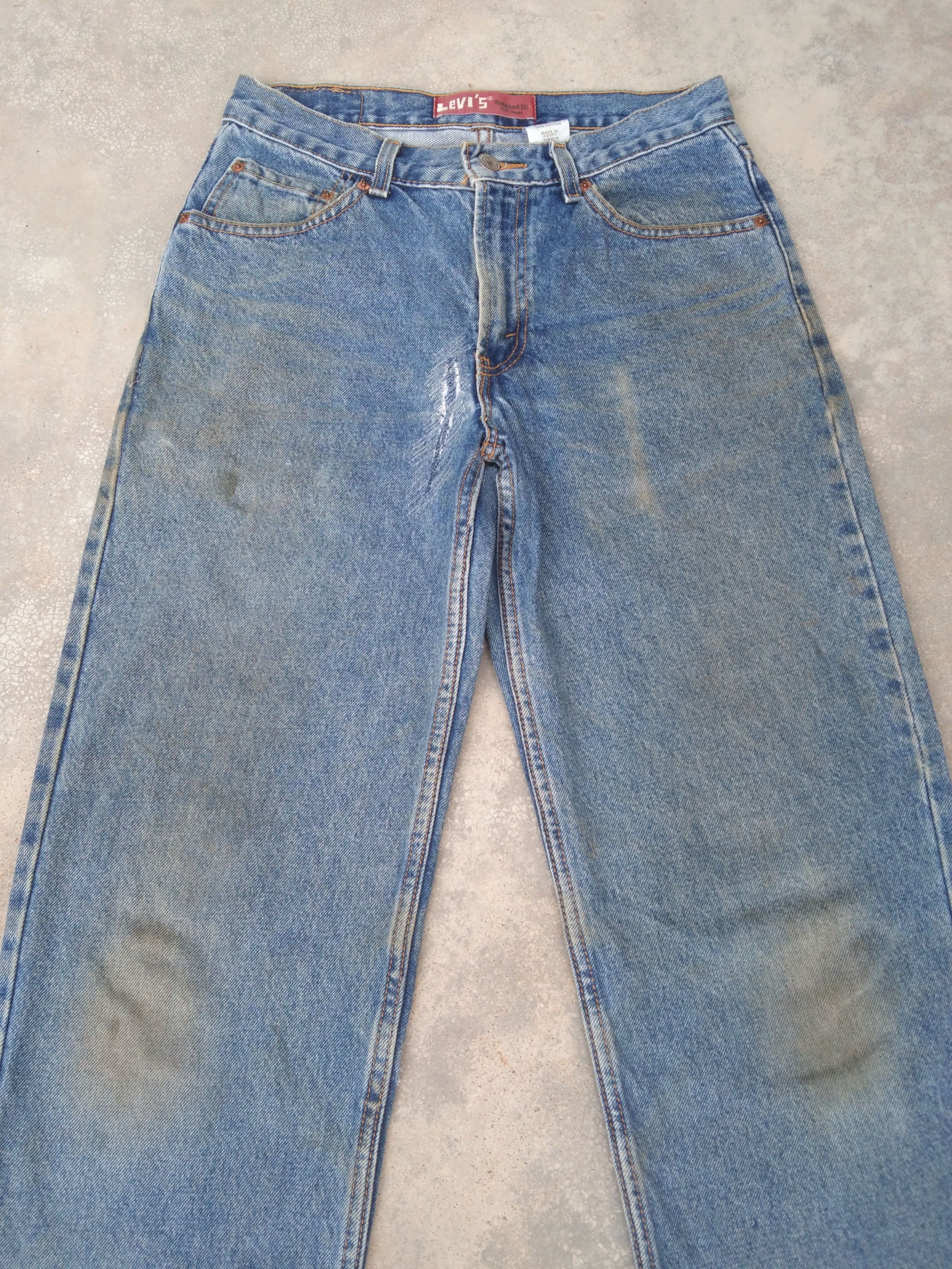 Jean × Levi's × Vintage Vintage Levis Jeans 550 Dirty Distressed Denim 28x30 Size US 28 / EU 44 - 5 Thumbnail