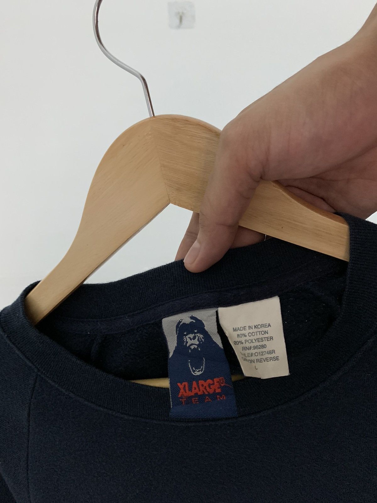 Japanese Brand × Xlarge Xlarge Big Logo Sweatshirt Double Extra Large Navy Size US XXL / EU 58 / 5 - 7 Thumbnail
