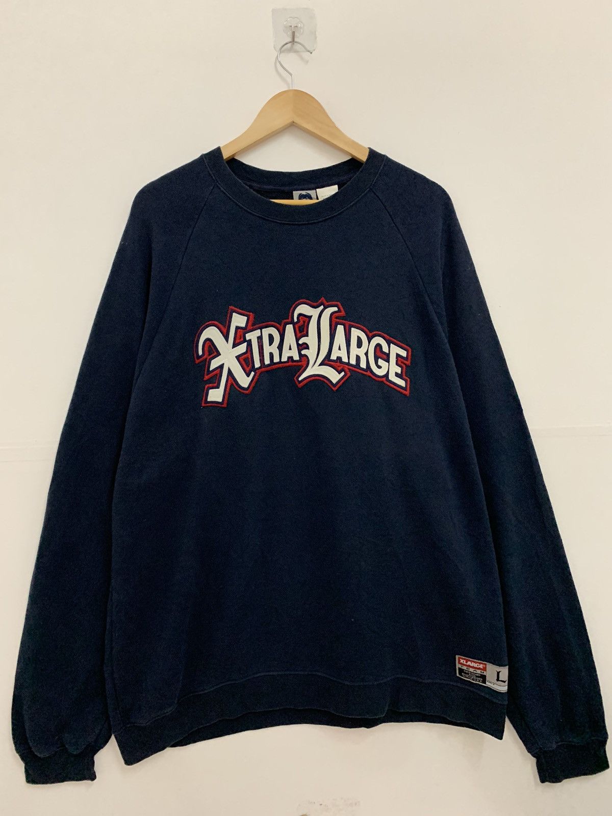 Japanese Brand × Xlarge Xlarge Big Logo Sweatshirt Double Extra Large Navy Size US XXL / EU 58 / 5 - 1 Thumbnail