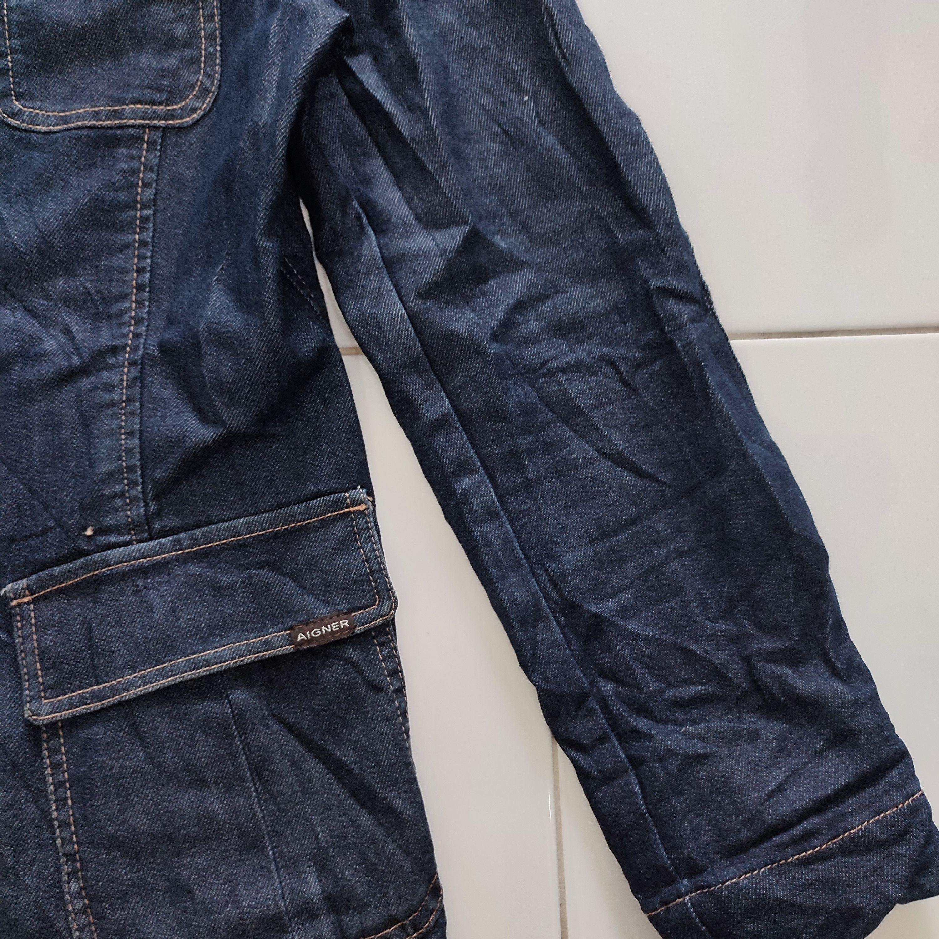 Aigner × Designer × Etienne Aigner Rare Aigner Denim Blazer Size S / US 4 / IT 40 - 3 Thumbnail