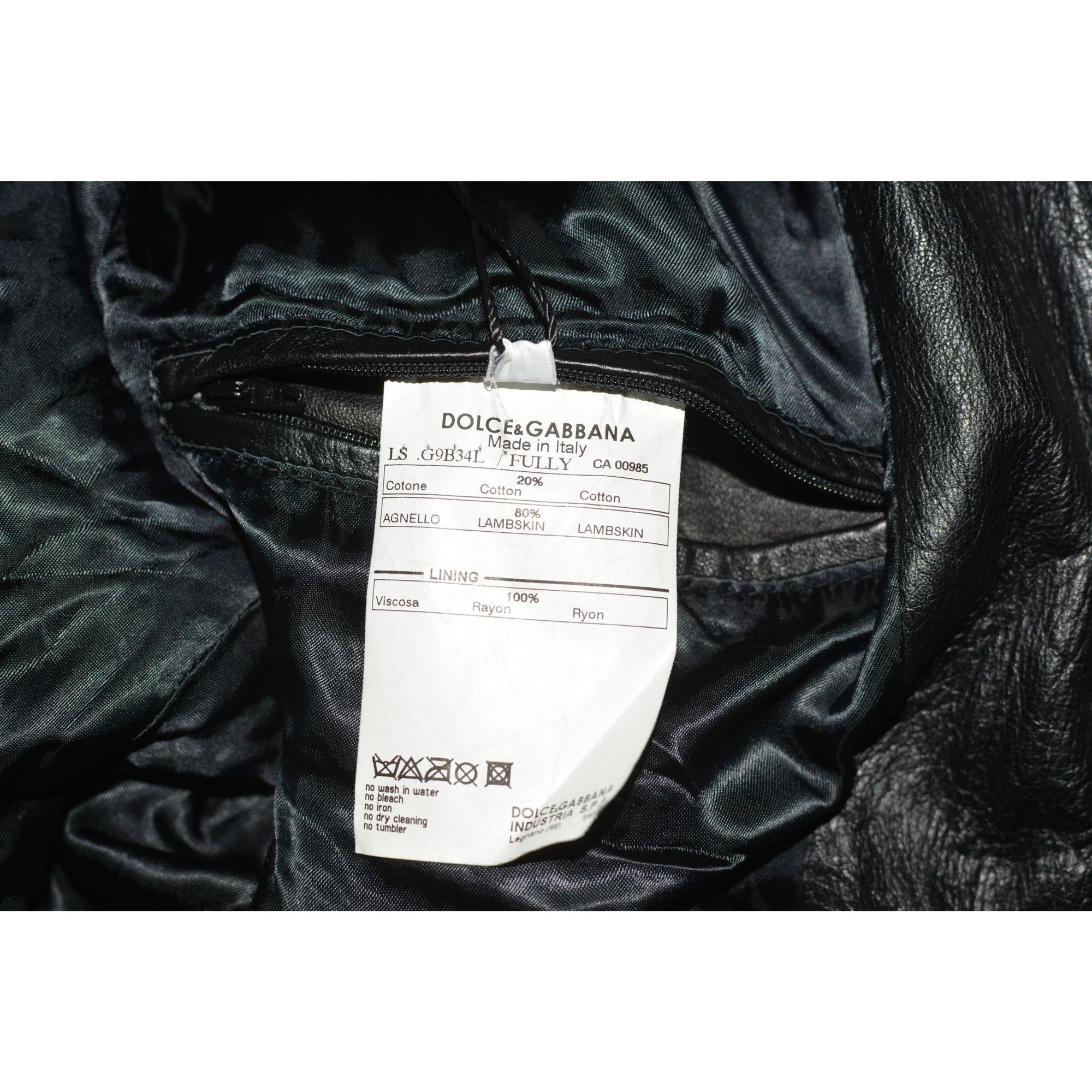 Dolce & Gabbana New Dolce&Gabbana Black MEN'S Jacket Size 46 EU 36R US Size US S / EU 44-46 / 1 - 8 Thumbnail