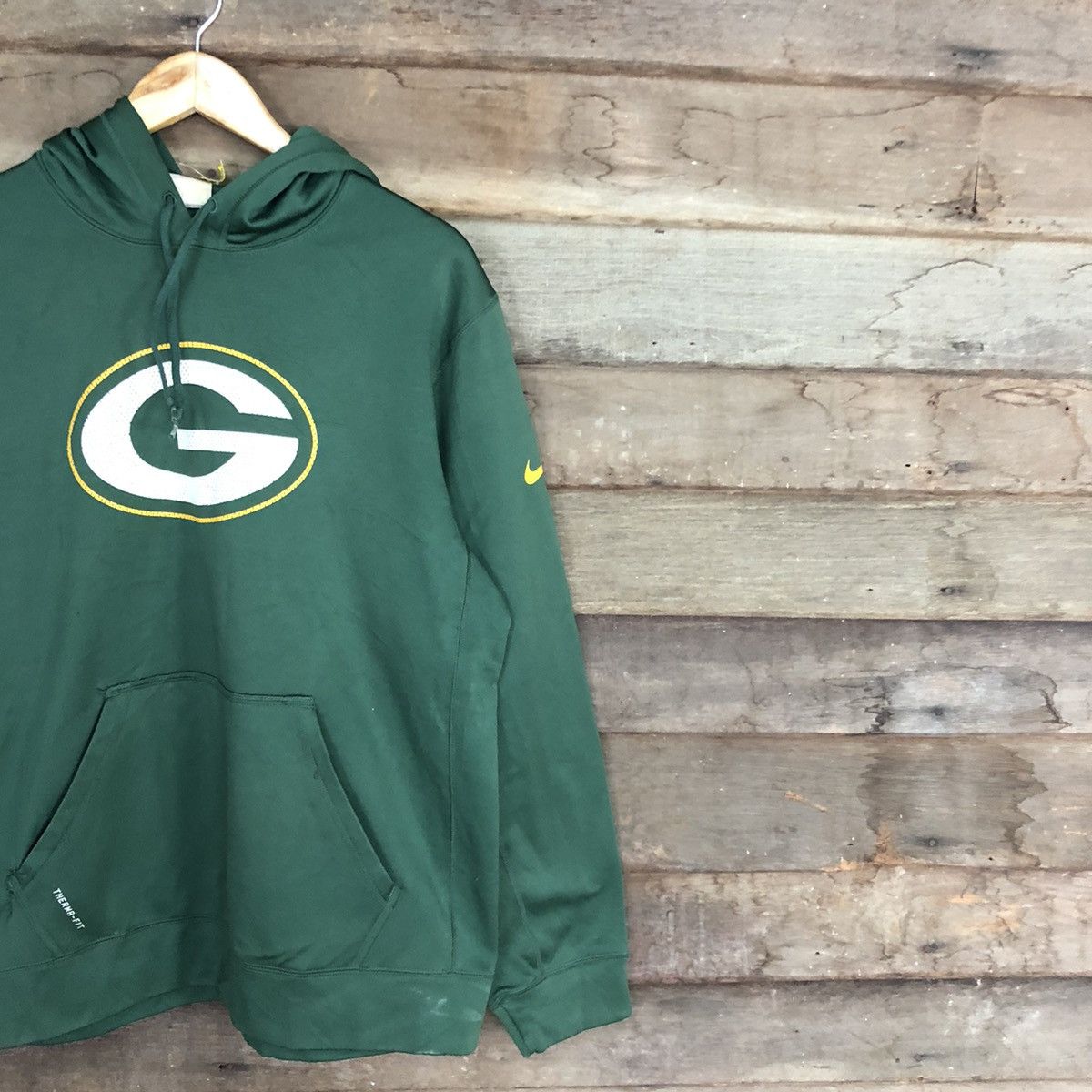 NFL Nike NFL G Green Hoodies sweater #3108 Size US L / EU 52-54 / 3 - 5 Thumbnail