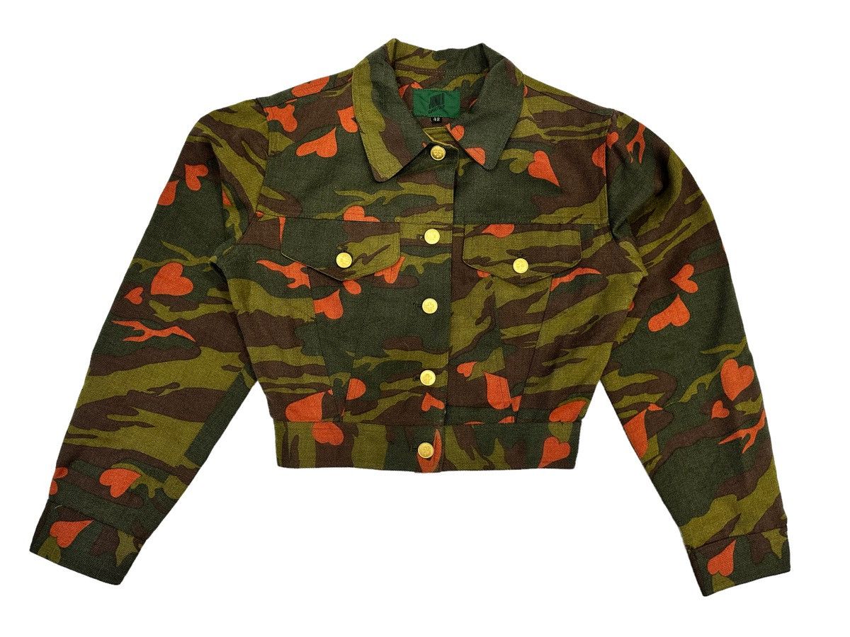 Gaultier Homme Objet Rare Vintage 90’s JUNIOR GAULTIER Love Camo Jacket Size US S / EU 44-46 / 1 - 4 Thumbnail