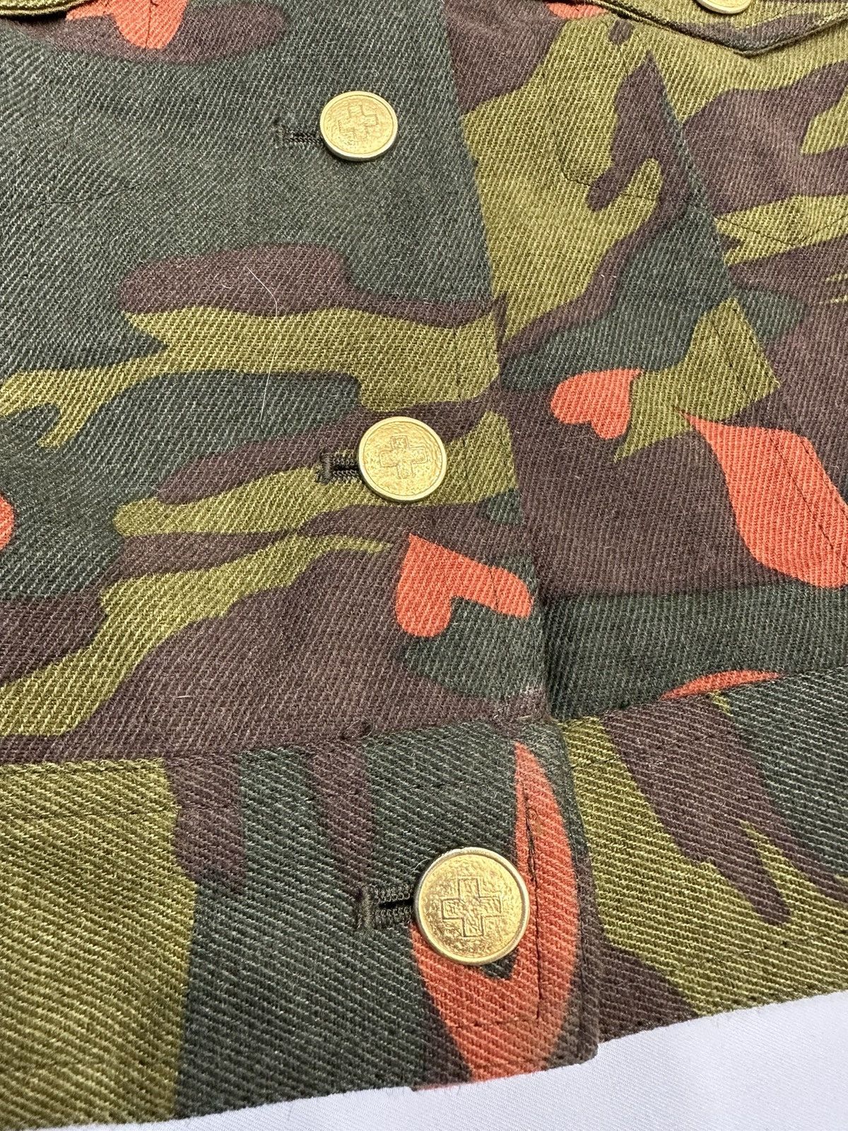 Gaultier Homme Objet Rare Vintage 90’s JUNIOR GAULTIER Love Camo Jacket Size US S / EU 44-46 / 1 - 9 Thumbnail