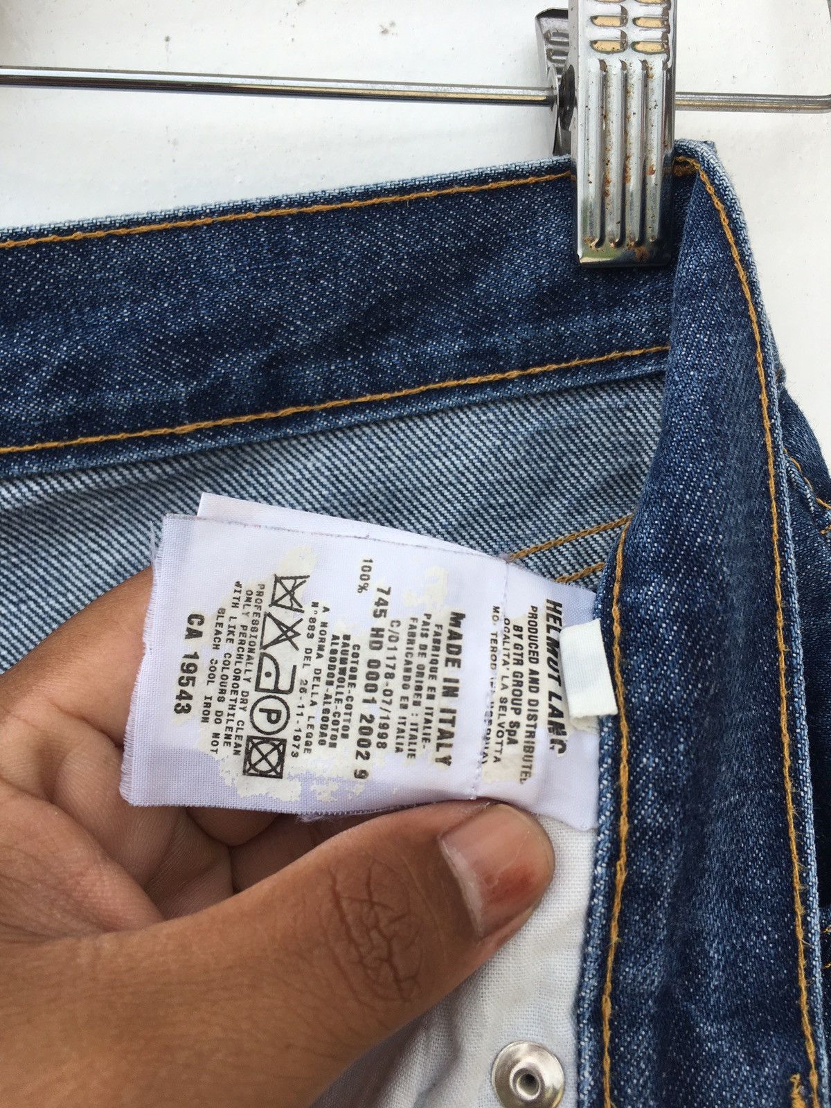 Helmut Lang Rare Vintage Helmut Lang 1998 Straight Cut Jeans Size US 28 / EU 44 - 11 Thumbnail