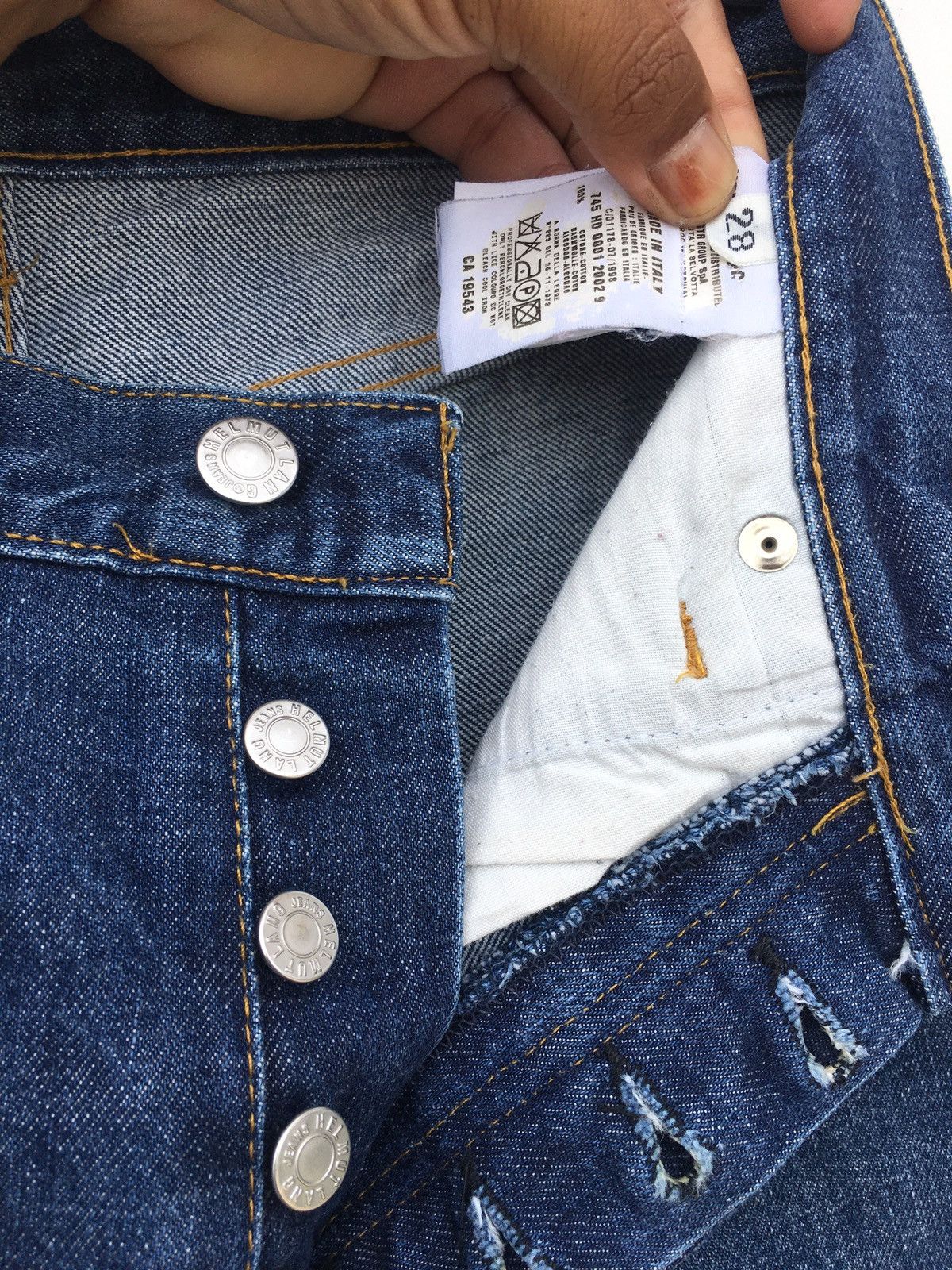 Helmut Lang Rare Vintage Helmut Lang 1998 Straight Cut Jeans Size US 28 / EU 44 - 16 Thumbnail