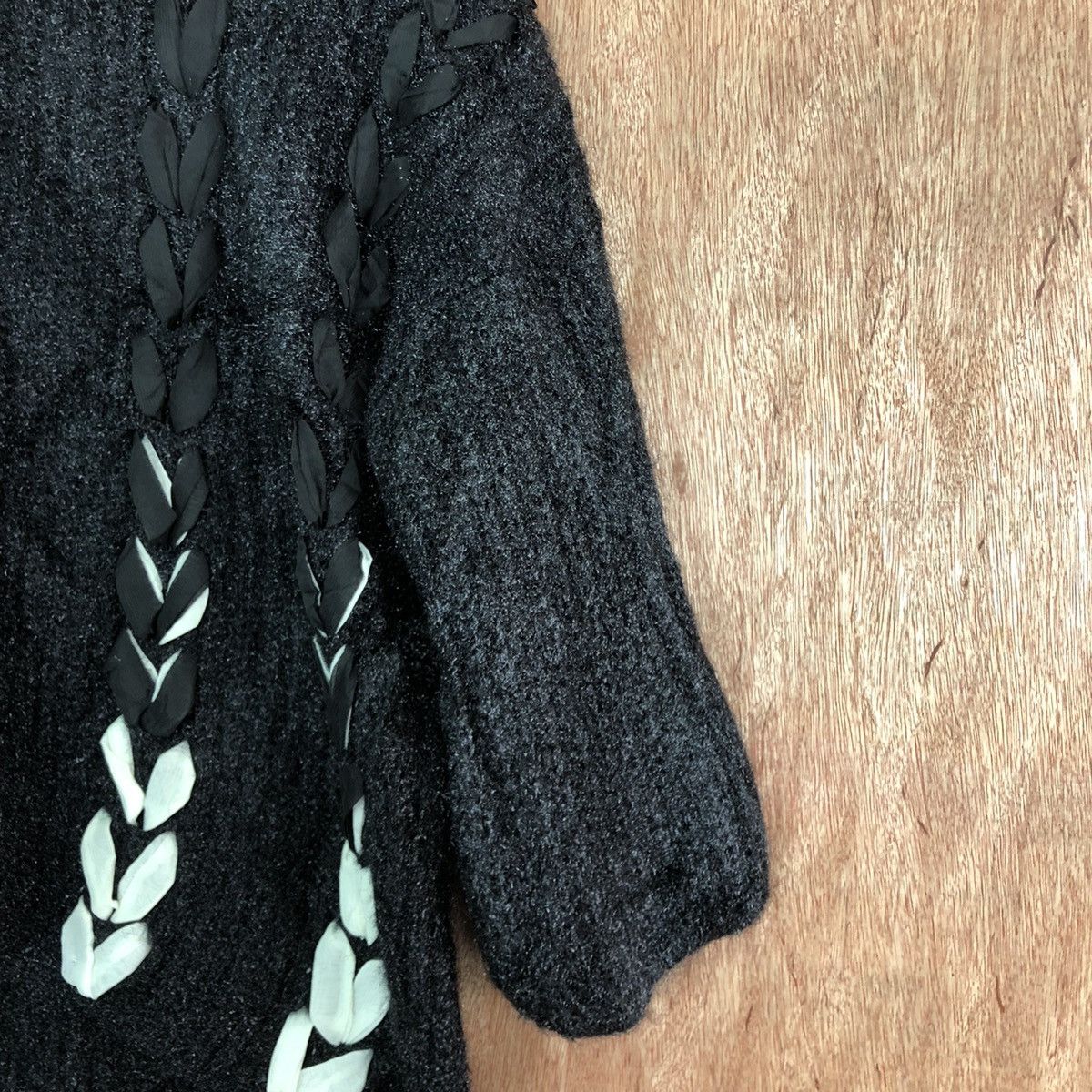 Japanese Brand Japanese brand art Black Mohair Shag Shaggy Knitwear #c337 Size L / US 10 / IT 46 - 5 Thumbnail