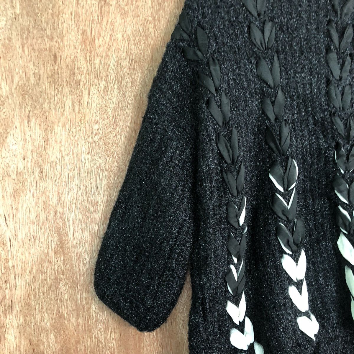 Japanese Brand Japanese brand art Black Mohair Shag Shaggy Knitwear #c337 Size L / US 10 / IT 46 - 7 Thumbnail