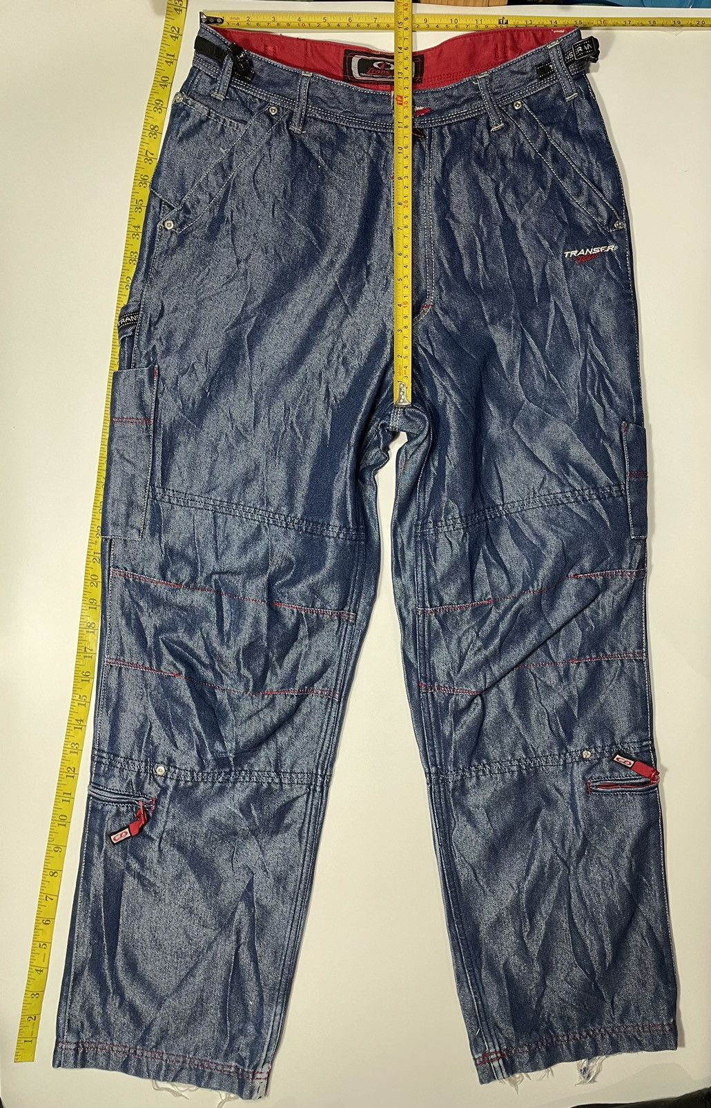 Vintage Vintage Baggy Wide leg Sk8 Transer Denim Jean supreme multi Size US 32 / EU 48 - 15 Thumbnail