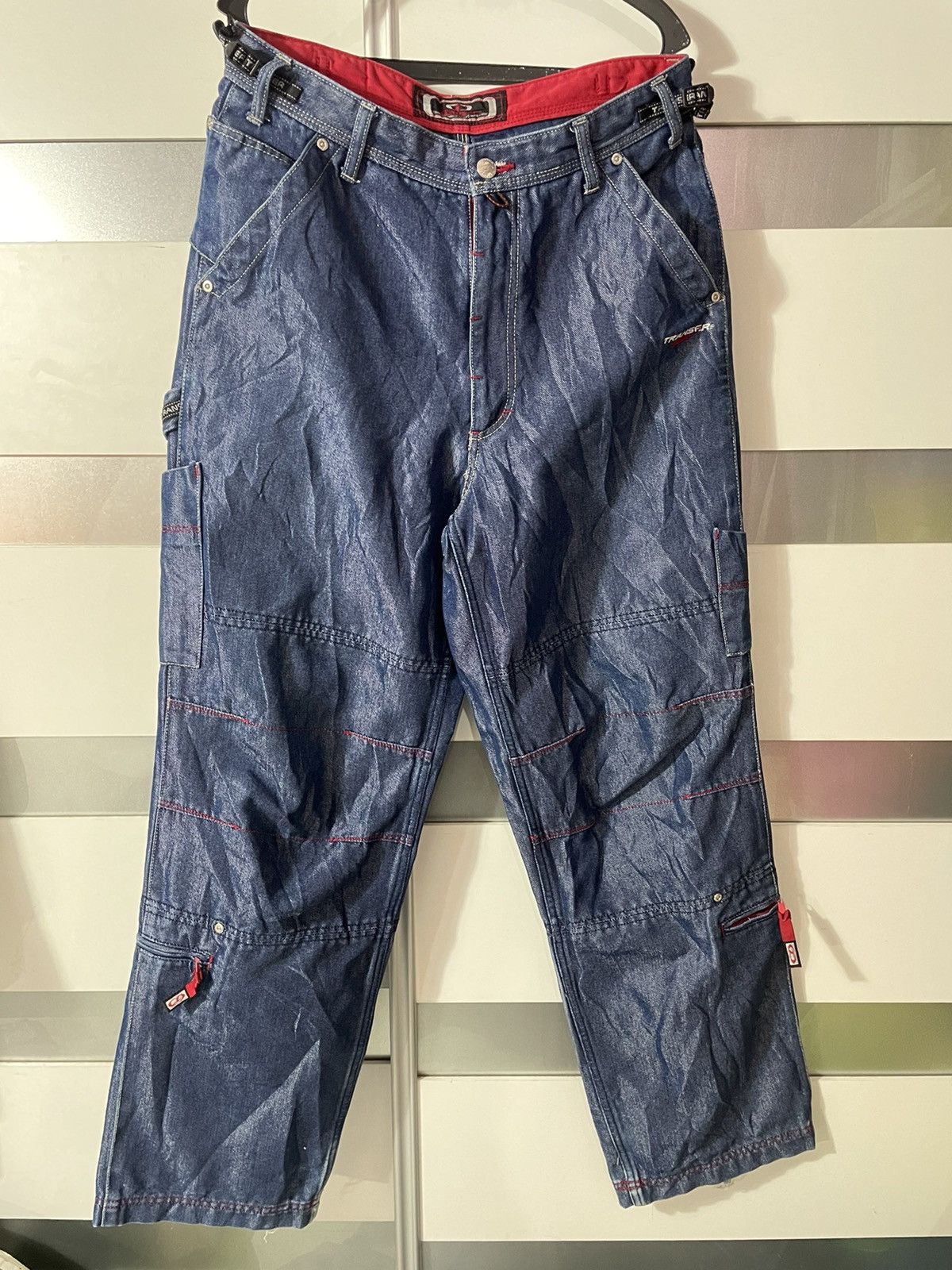 Vintage Vintage Baggy Wide leg Sk8 Transer Denim Jean supreme multi Size US 32 / EU 48 - 19 Thumbnail