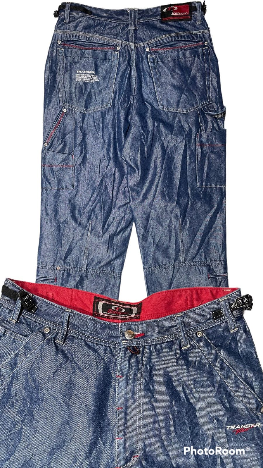 Vintage Vintage Baggy Wide leg Sk8 Transer Denim Jean supreme multi Size US 32 / EU 48 - 2 Thumbnail