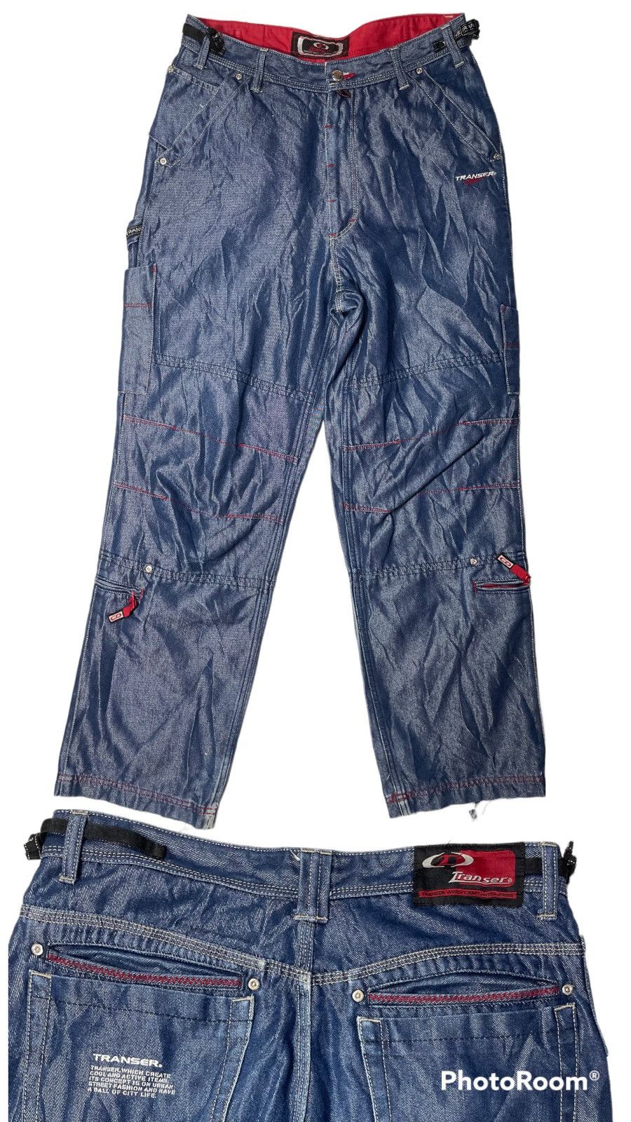Vintage Vintage Baggy Wide leg Sk8 Transer Denim Jean supreme multi Size US 32 / EU 48 - 1 Thumbnail