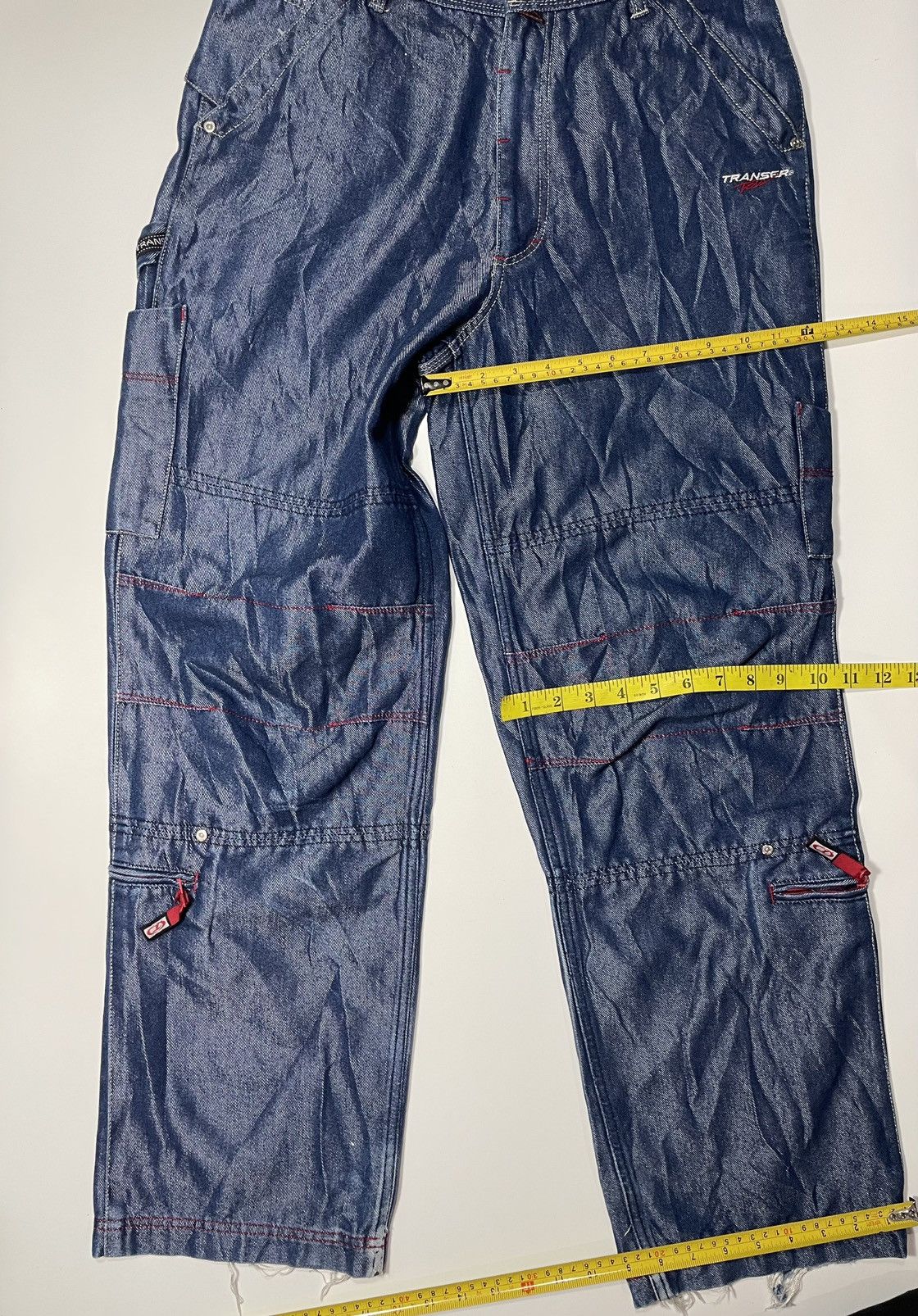 Vintage Vintage Baggy Wide leg Sk8 Transer Denim Jean supreme multi Size US 32 / EU 48 - 16 Thumbnail