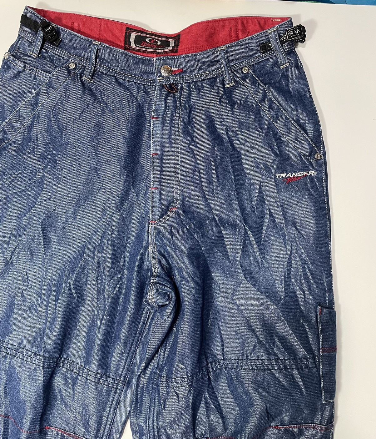 Vintage Vintage Baggy Wide leg Sk8 Transer Denim Jean supreme multi Size US 32 / EU 48 - 4 Thumbnail