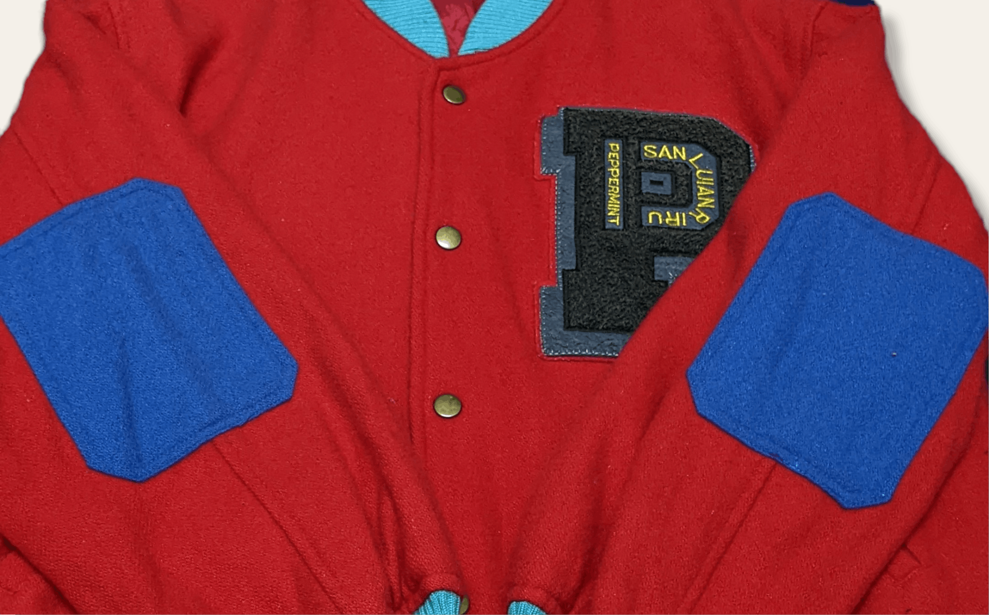 Japanese Brand × Vintage Vintage 90s Japanese Brand Sanlui An Riru Varsity Jacket Size US S / EU 44-46 / 1 - 6 Thumbnail