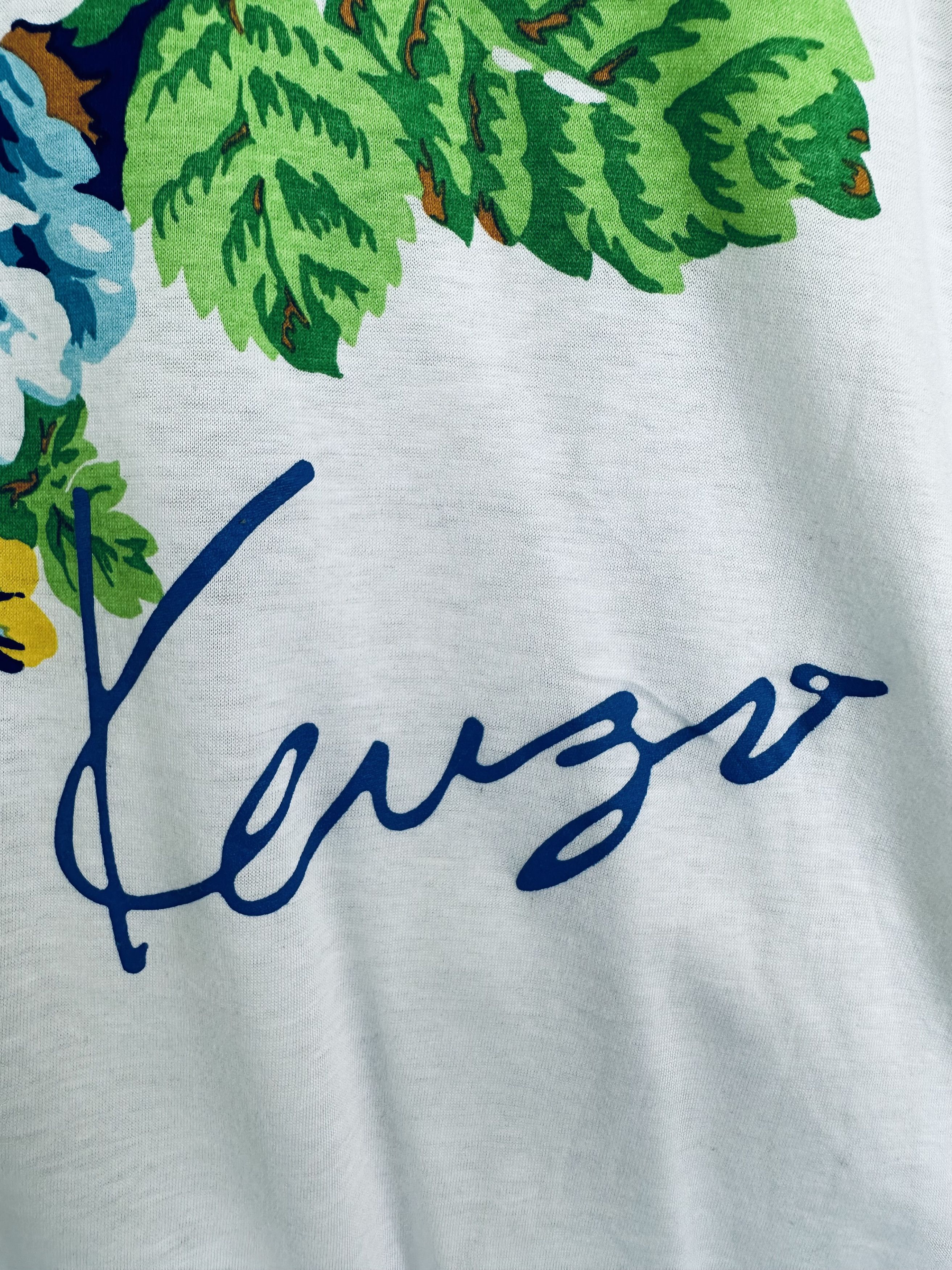 Kenzo Vintage Kenzo Floral Promo Longsleeve T-Shirt Size M / US 6-8 / IT 42-44 - 4 Thumbnail