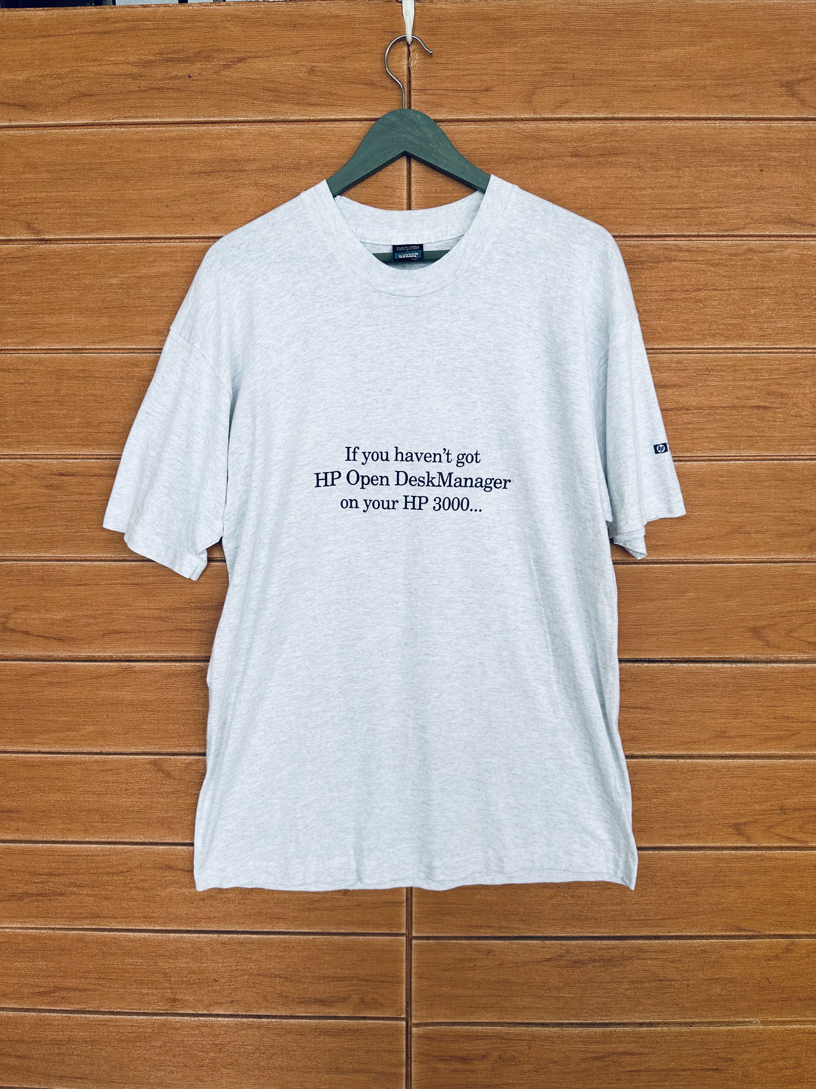 Apple Vintage 90s Hewlett Packard Promo T-Shirt Size US L / EU 52-54 / 3 - 7 Thumbnail