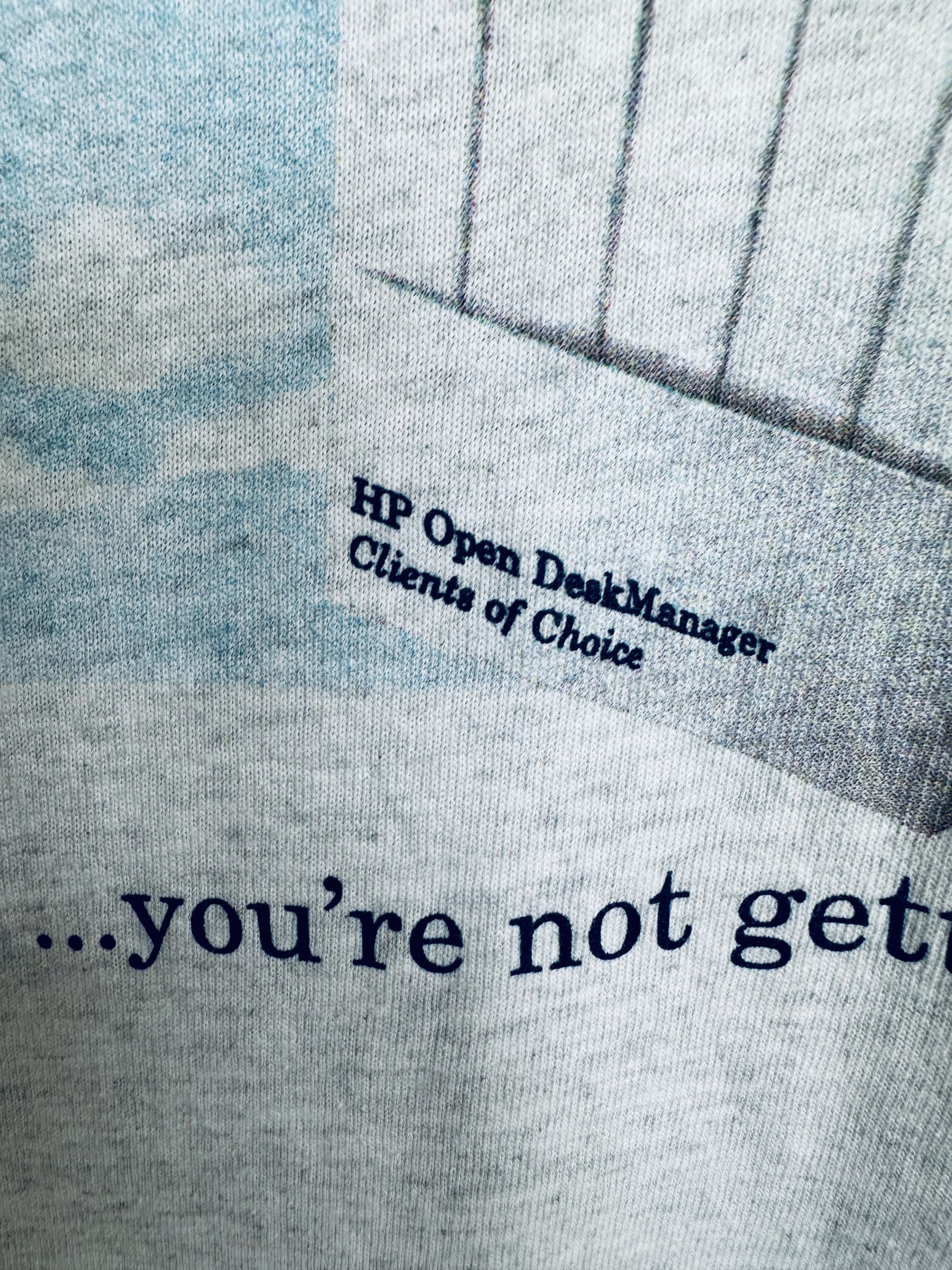 Apple Vintage 90s Hewlett Packard Promo T-Shirt Size US L / EU 52-54 / 3 - 6 Thumbnail