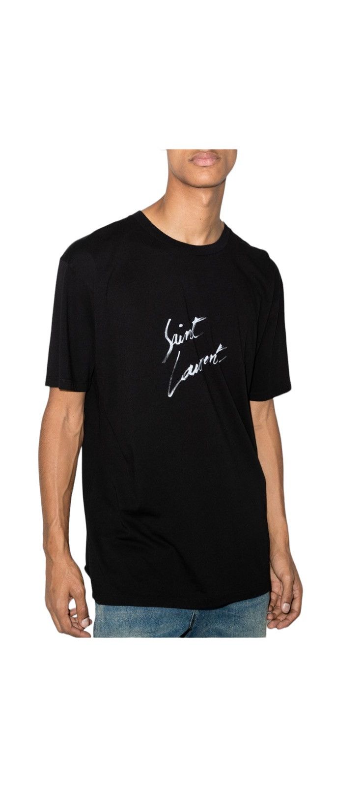 Saint Laurent Signature Logo Print T-shirt