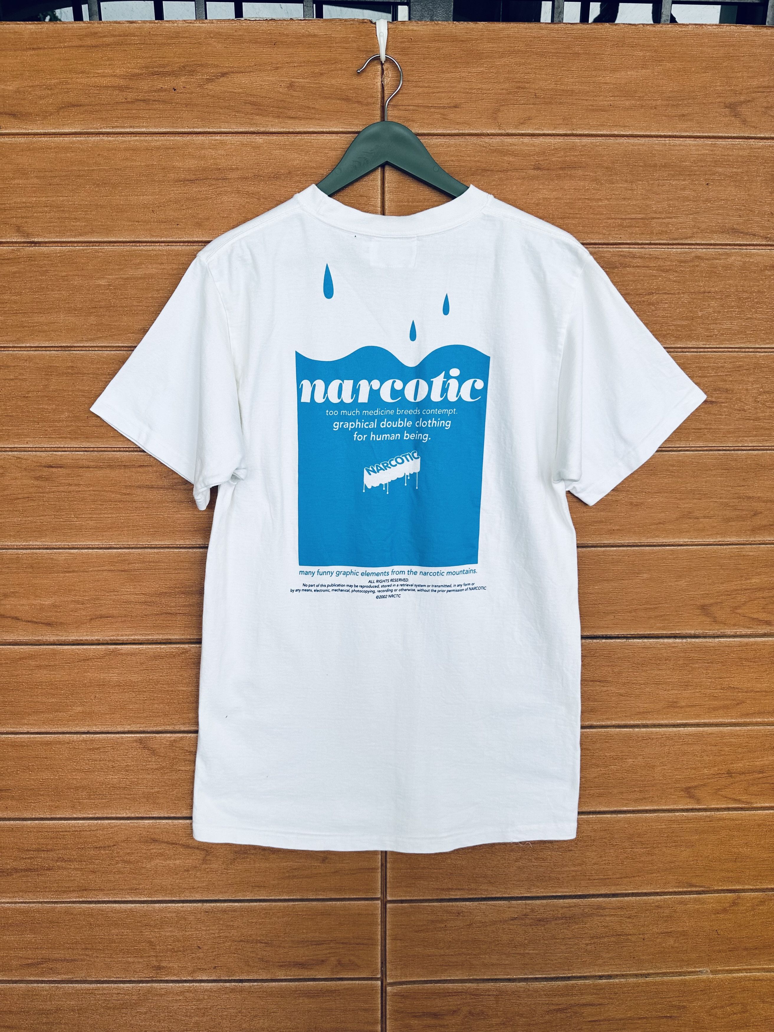 Narcotic GDC Vtg 2002 Narcotic Japan Heavy Cotton T-Shirt Size US M / EU 48-50 / 2 - 8 Thumbnail