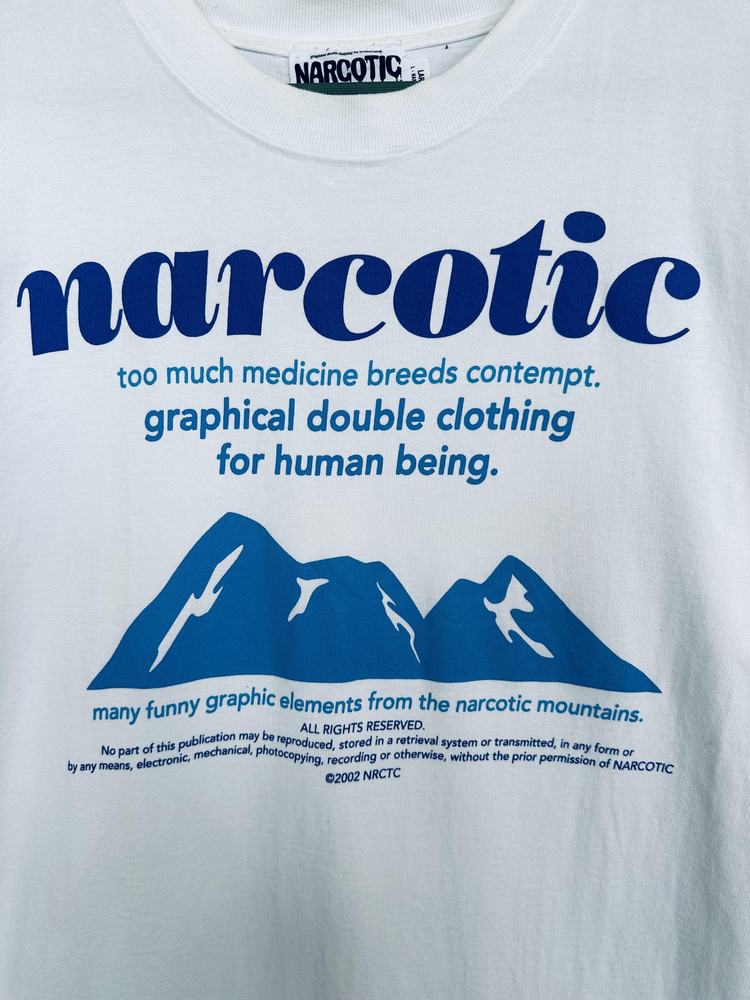 Narcotic GDC Vtg 2002 Narcotic Japan Heavy Cotton T-Shirt Size US M / EU 48-50 / 2 - 3 Thumbnail