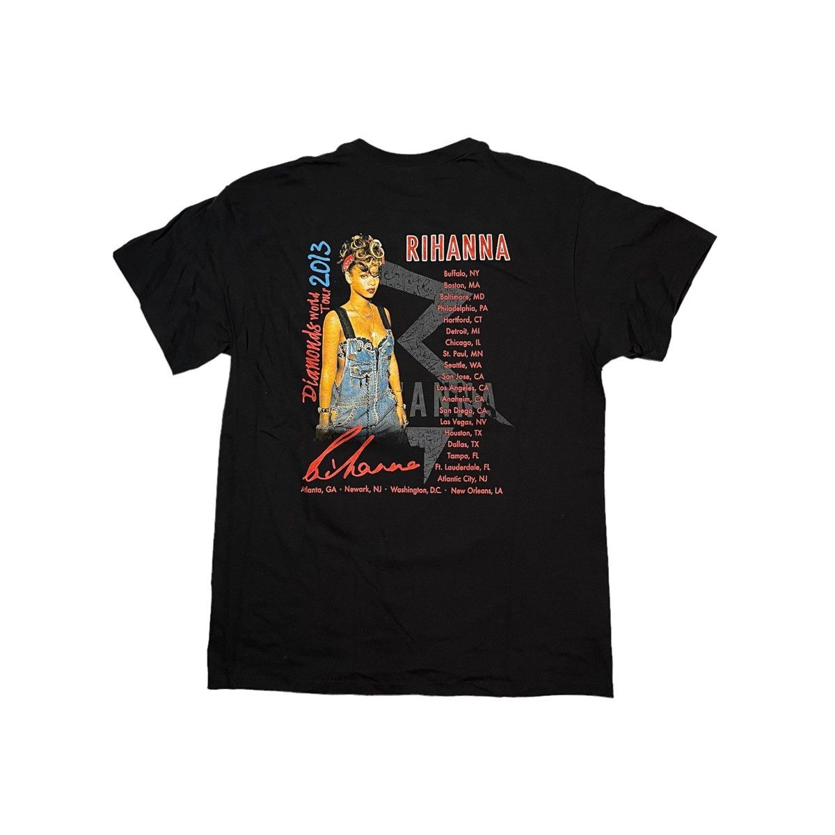 Band Tees × Rihanna 2013 Rihanna Diamonds Tour Tee Size US L / EU 52-54 / 3 - 3 Thumbnail