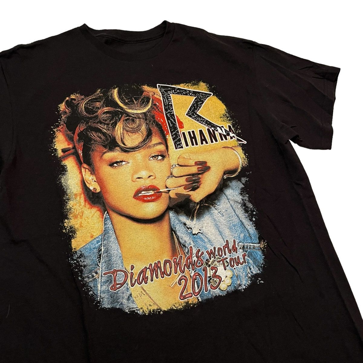 Band Tees × Rihanna 2013 Rihanna Diamonds Tour Tee Size US L / EU 52-54 / 3 - 2 Thumbnail
