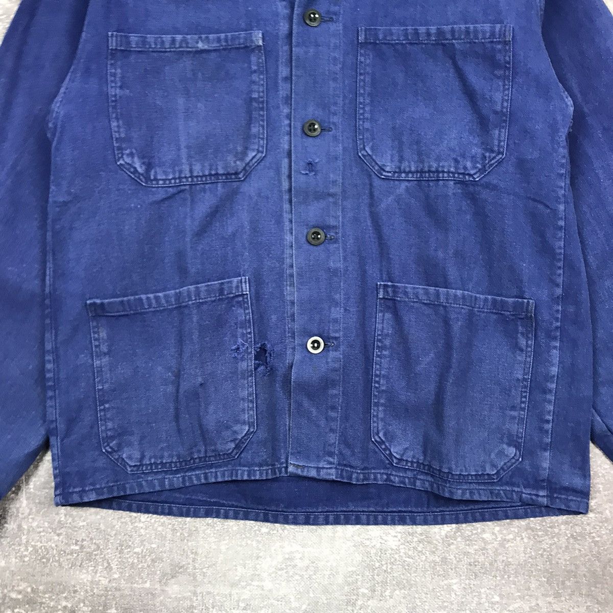 Vintage Vintage 90’s Distressed Worker Denim Jacket Size US M / EU 48-50 / 2 - 3 Thumbnail