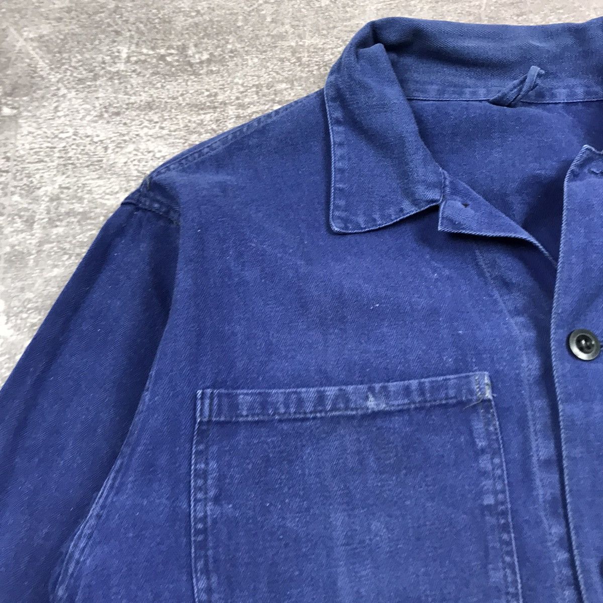 Vintage Vintage 90’s Distressed Worker Denim Jacket Size US M / EU 48-50 / 2 - 9 Thumbnail