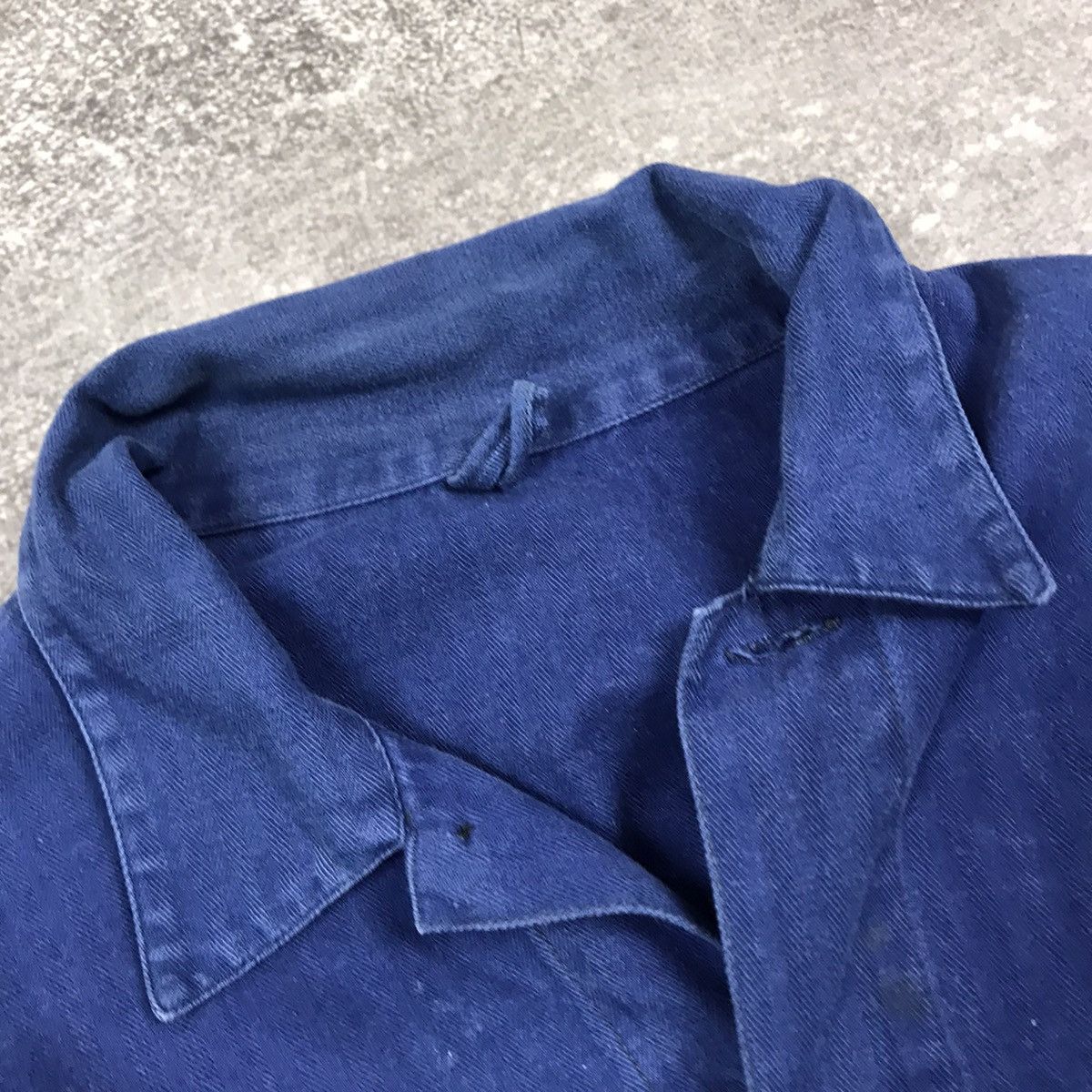 Vintage Vintage 90’s Distressed Worker Denim Jacket Size US M / EU 48-50 / 2 - 10 Thumbnail
