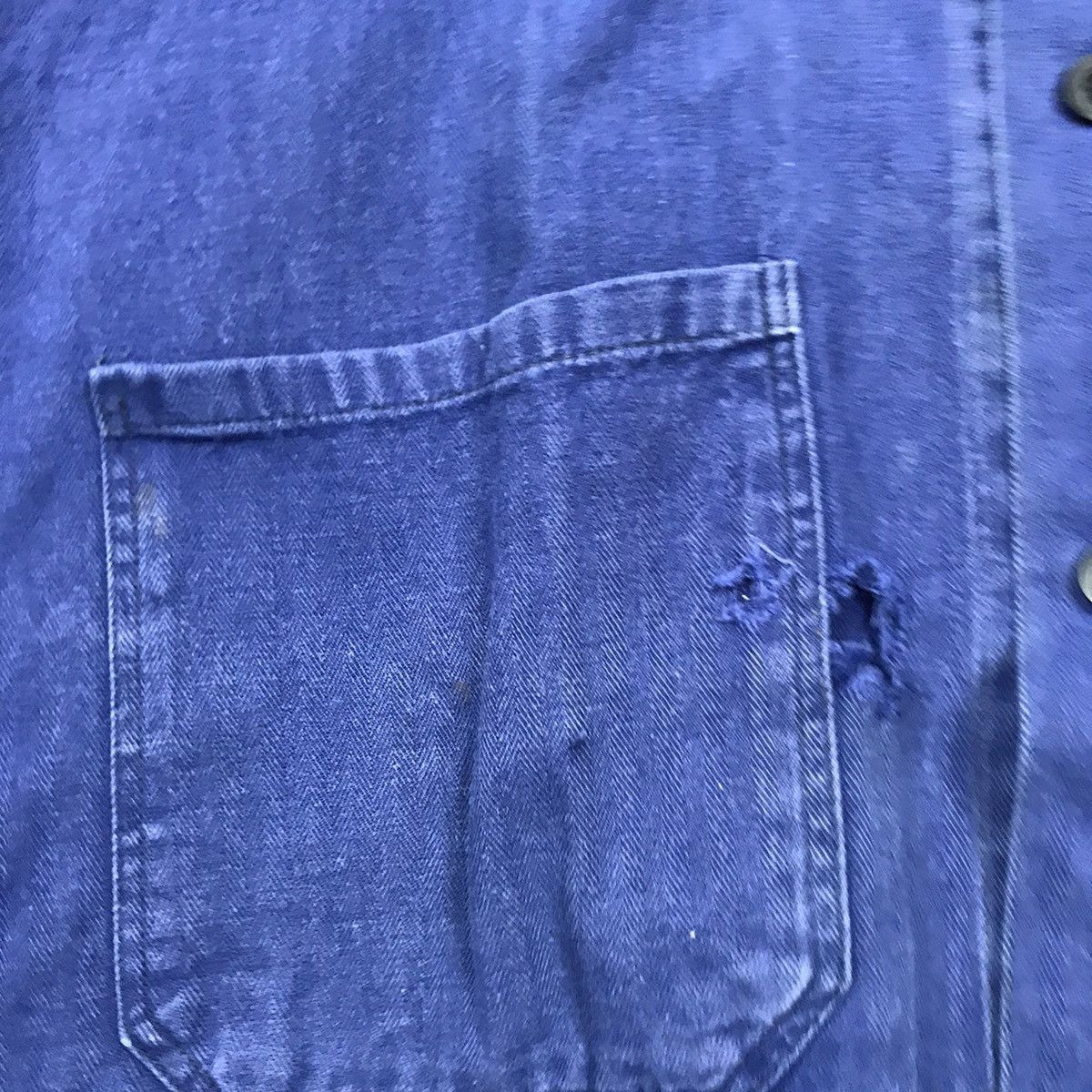 Vintage Vintage 90’s Distressed Worker Denim Jacket Size US M / EU 48-50 / 2 - 7 Thumbnail