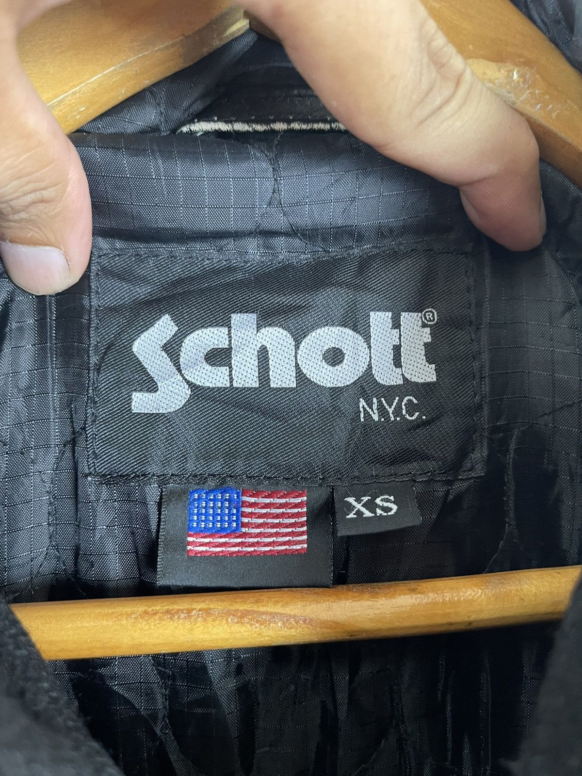 Schott Winter ☃️🥶 SCHOTT NYC Duffle Coat Wool Hoodie Size US S / EU 44-46 / 1 - 9 Thumbnail