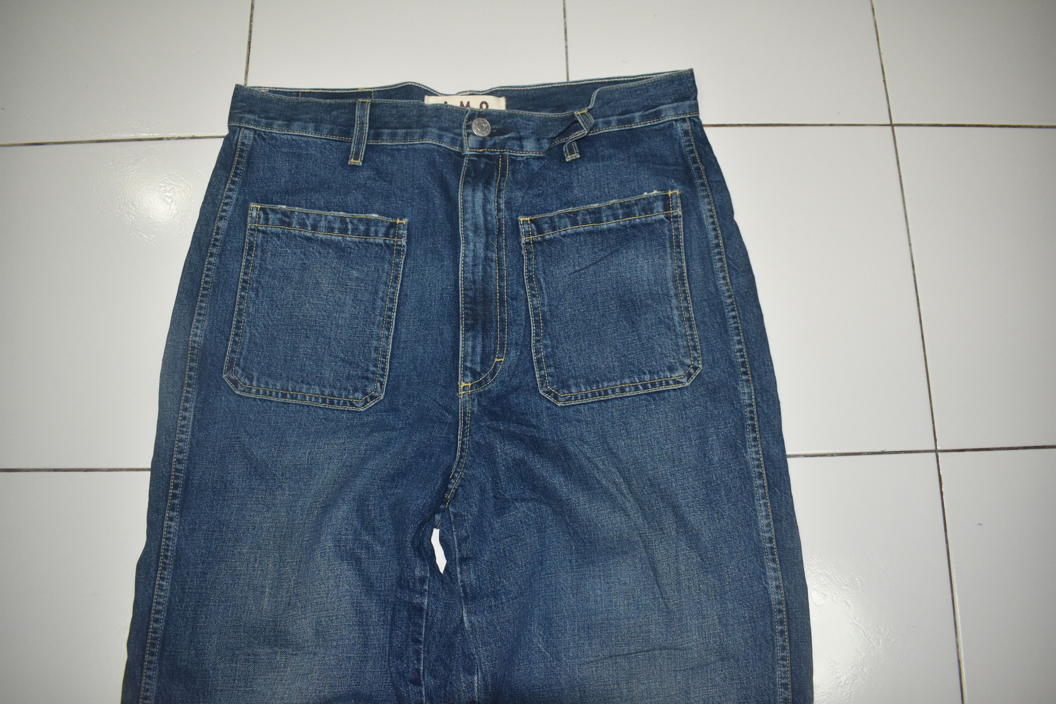 Japanese Brand BAGGY WIDE LEG 🔥 DENIM AMO JAPANESE BRAND Size US 32 / EU 48 - 2 Thumbnail