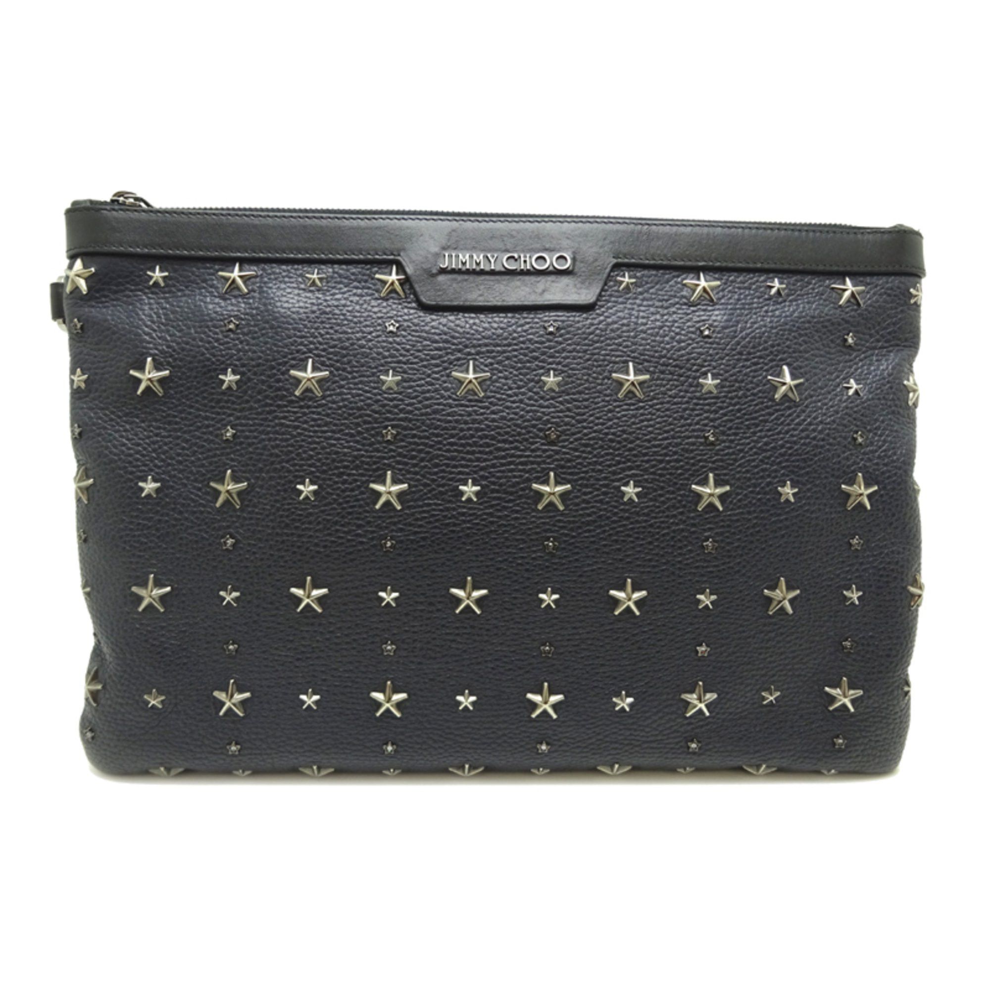 Jimmy Choo Star Studs Clutch Bag Men Women Leather Bag
