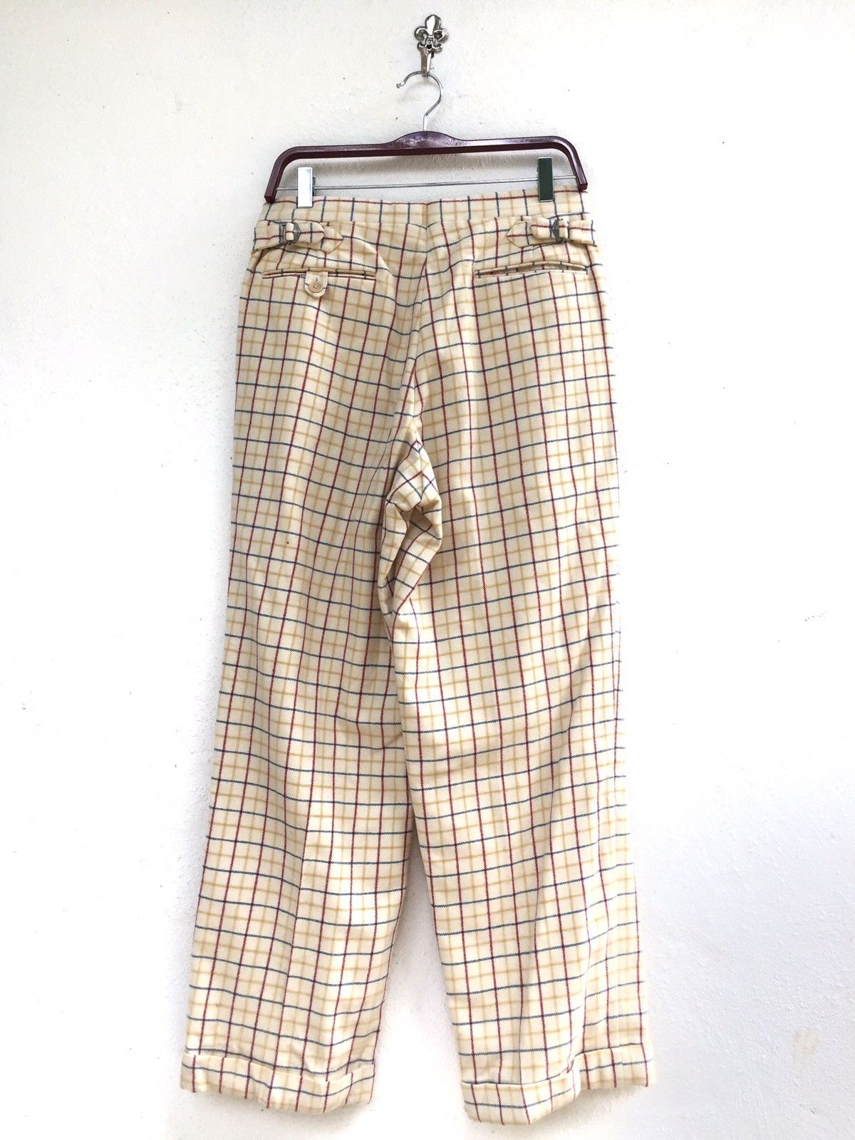 ABAHOUSE A.H GREEN CHECK CASUAL PANTS Size US 30 / EU 46 - 2 Thumbnail